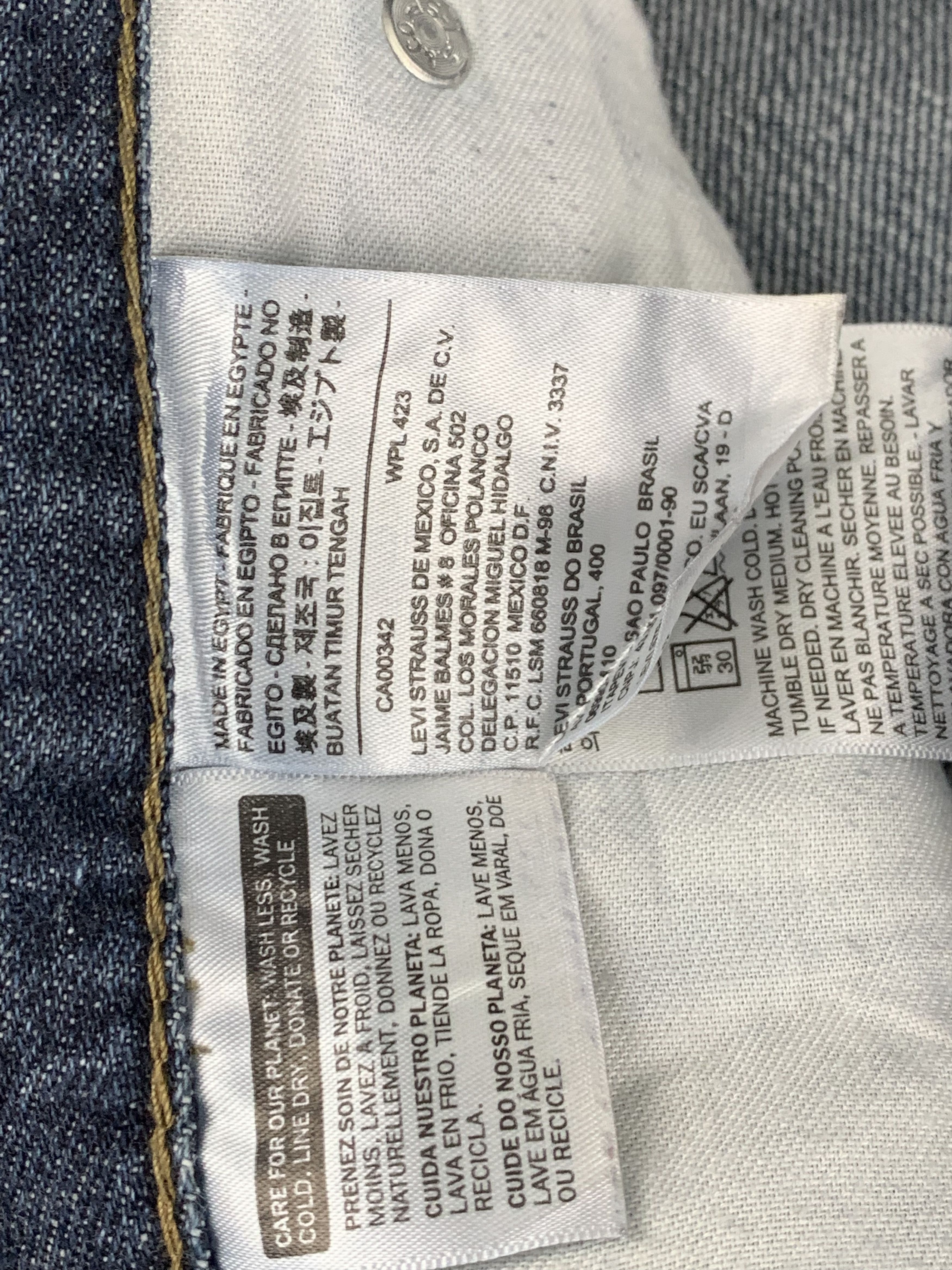 Levi's × Vintage Vintage Levis 514 Faded Blue Jeans DP1847 Size US 34 / EU 50 - 7 Thumbnail