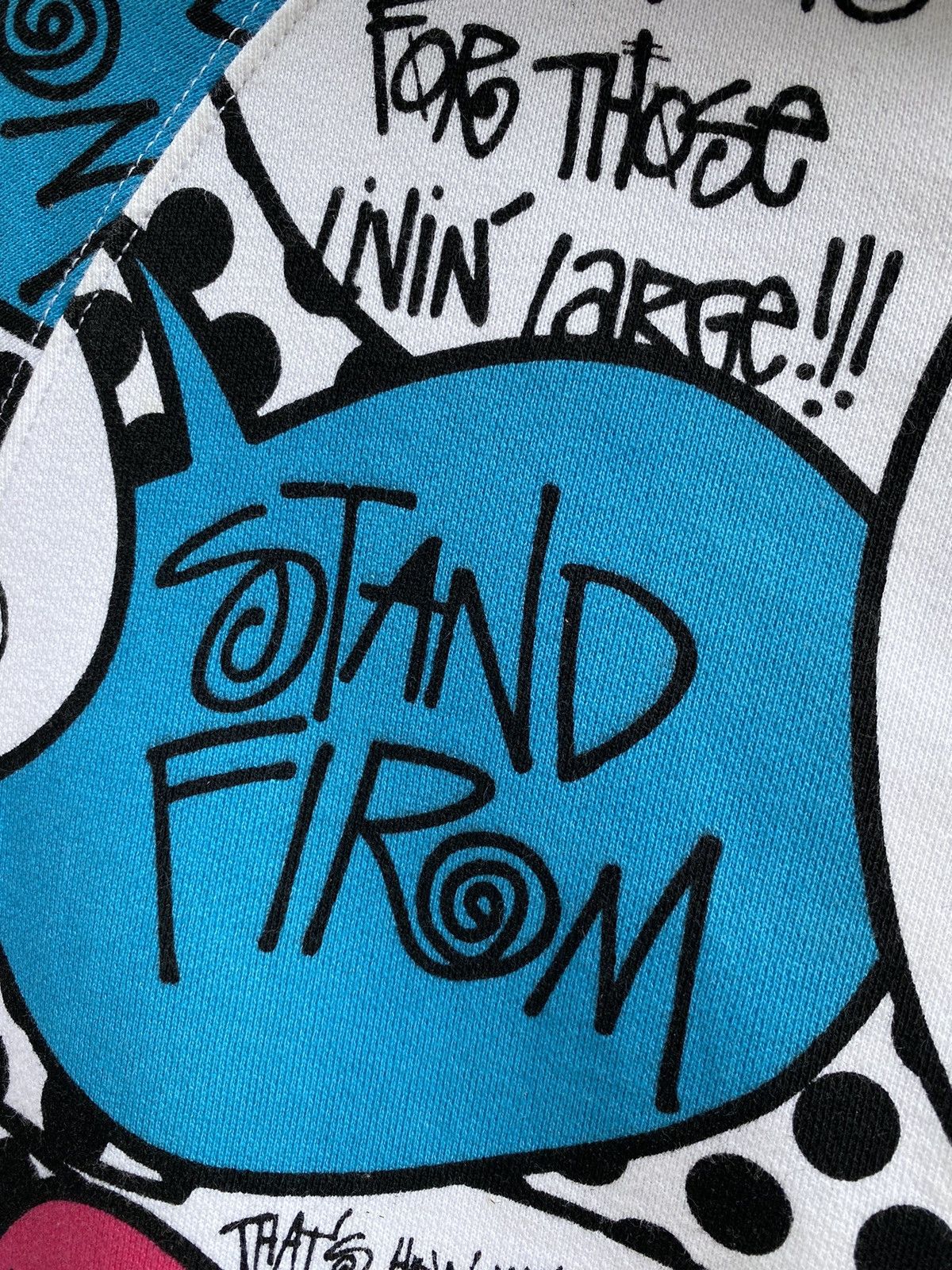 Stussy × Vintage 💥Vintage RARE STÜSSY Inc. “Stand Firm” Fullprint Hoodie Size M / US 6-8 / IT 42-44 - 10 Thumbnail