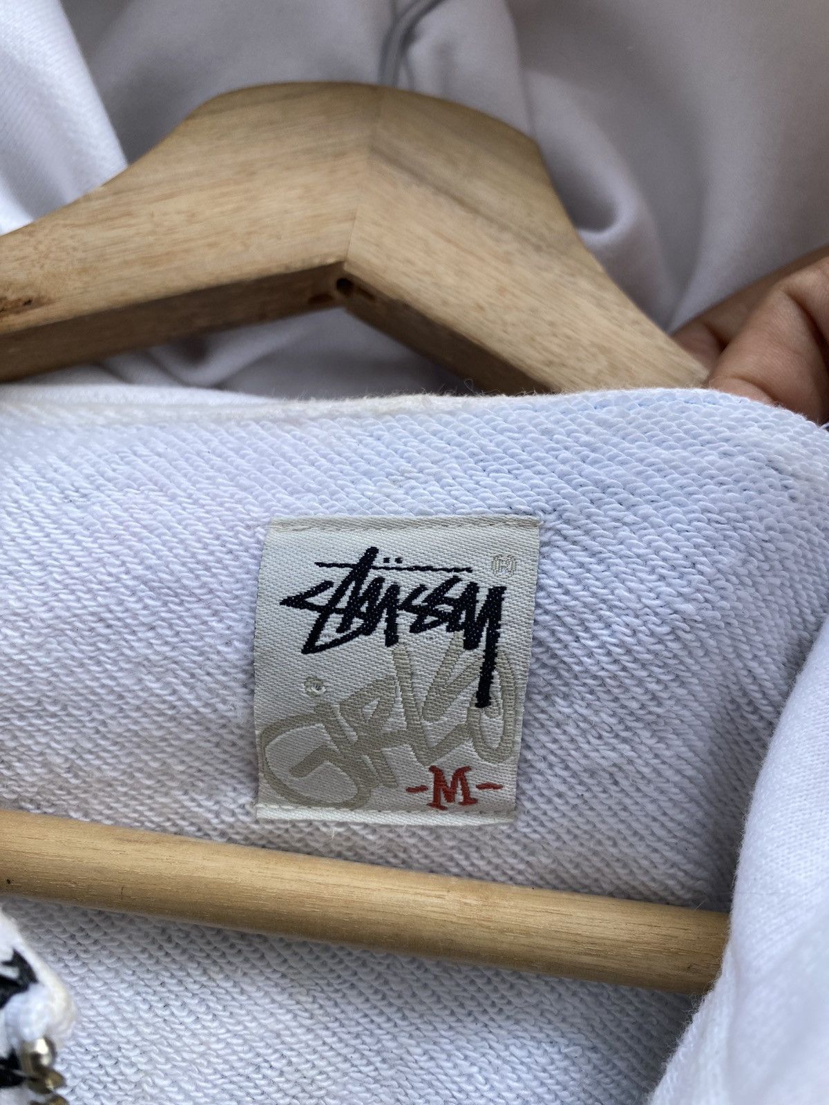 Stussy × Vintage 💥Vintage RARE STÜSSY Inc. “Stand Firm” Fullprint Hoodie Size M / US 6-8 / IT 42-44 - 16 Thumbnail