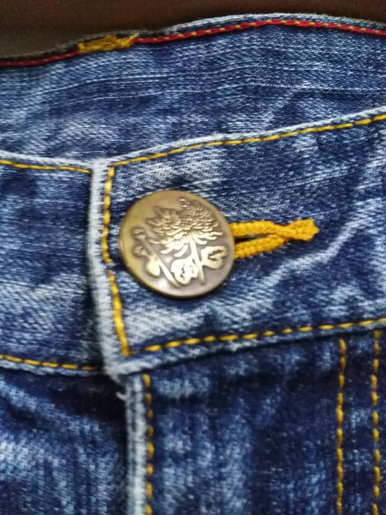 Takeo Kikuchi Japanese Designer Takeo Kikuchi Disressed Denim Bush Pant Size US 35 - 2 Thumbnail