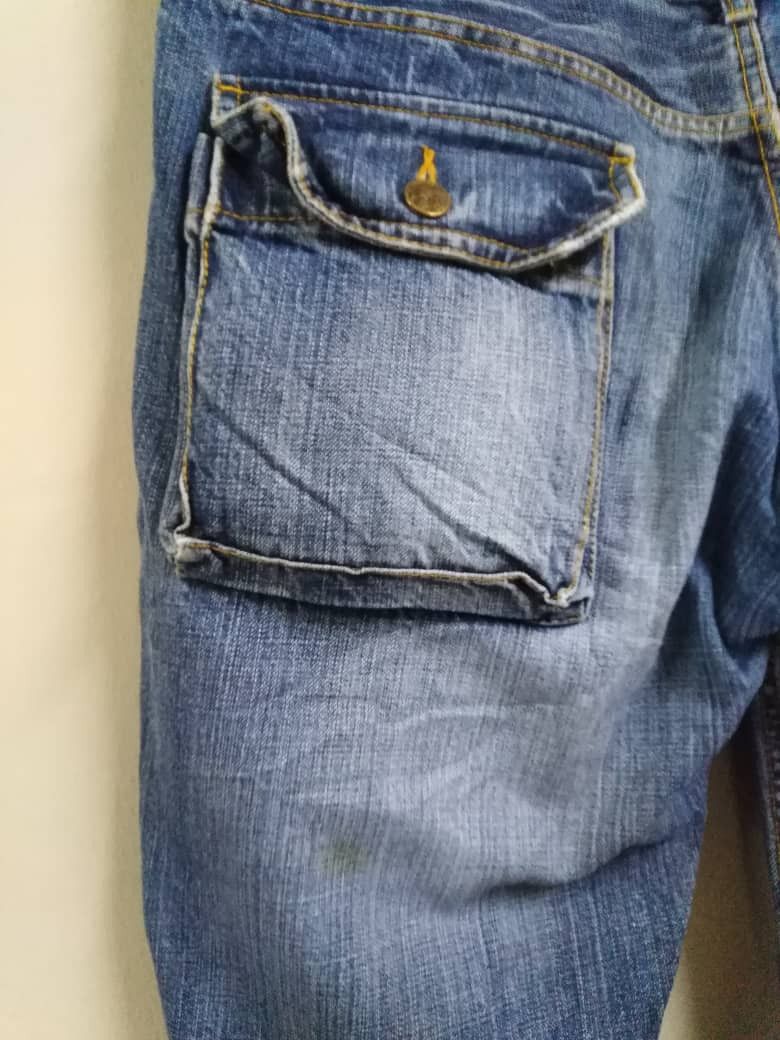 Takeo Kikuchi Japanese Designer Takeo Kikuchi Disressed Denim Bush Pant Size US 35 - 6 Thumbnail