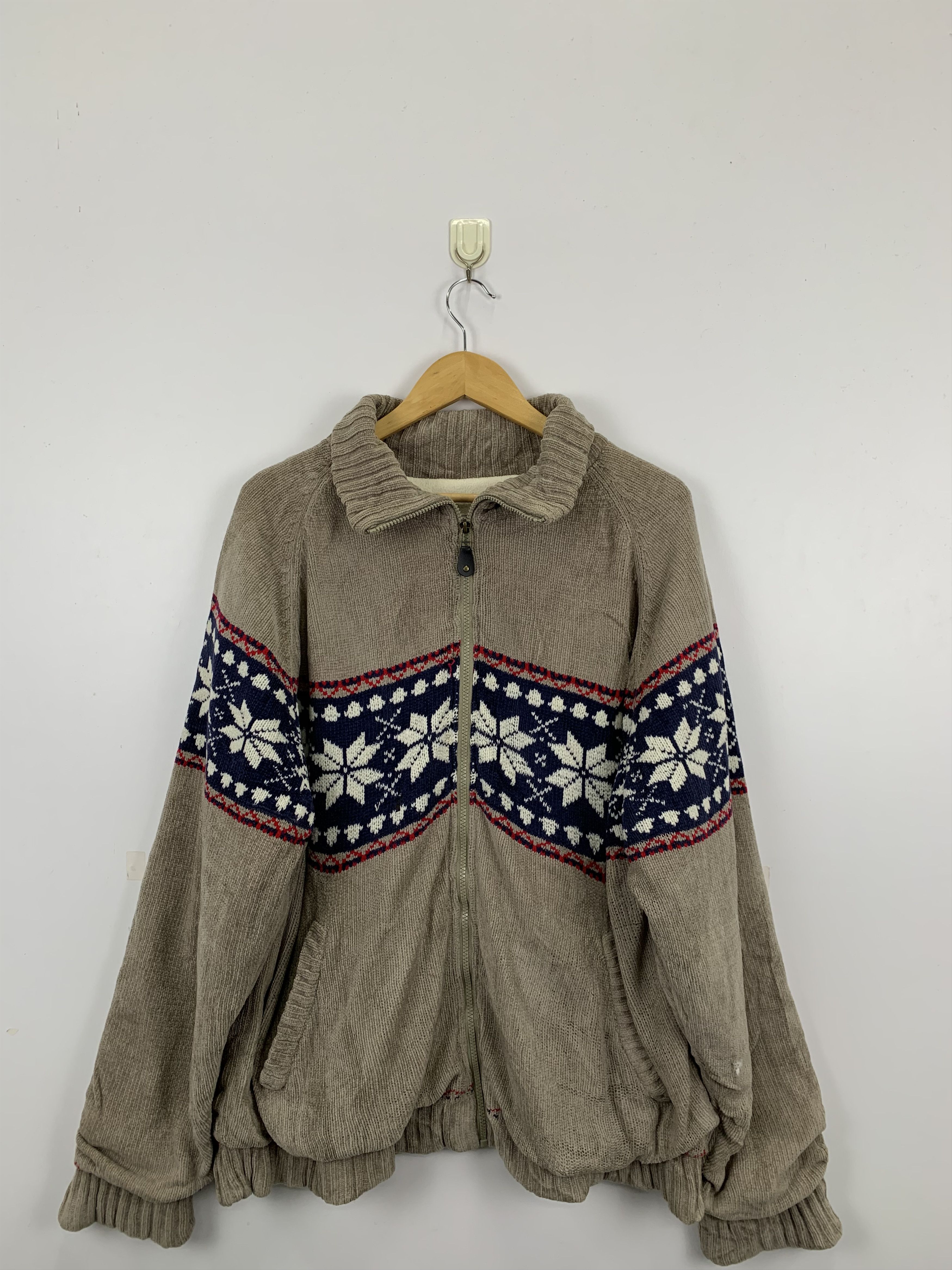 Japanese Brand × Vintage Vintage Japanese Brand Sweater Zipper Jacket Size US XXL / EU 58 / 5 - 1 Thumbnail
