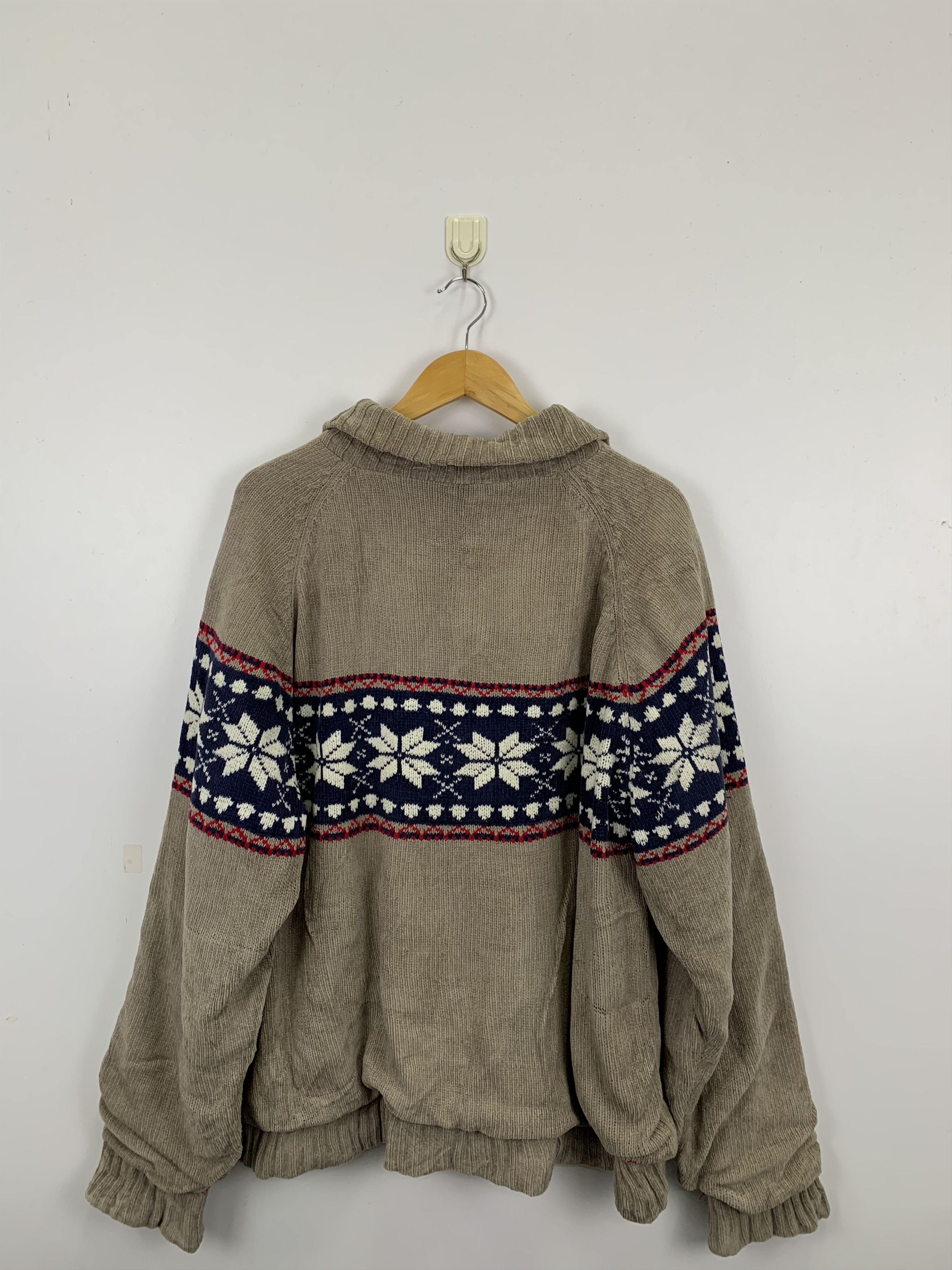 Japanese Brand × Vintage Vintage Japanese Brand Sweater Zipper Jacket Size US XXL / EU 58 / 5 - 3 Thumbnail