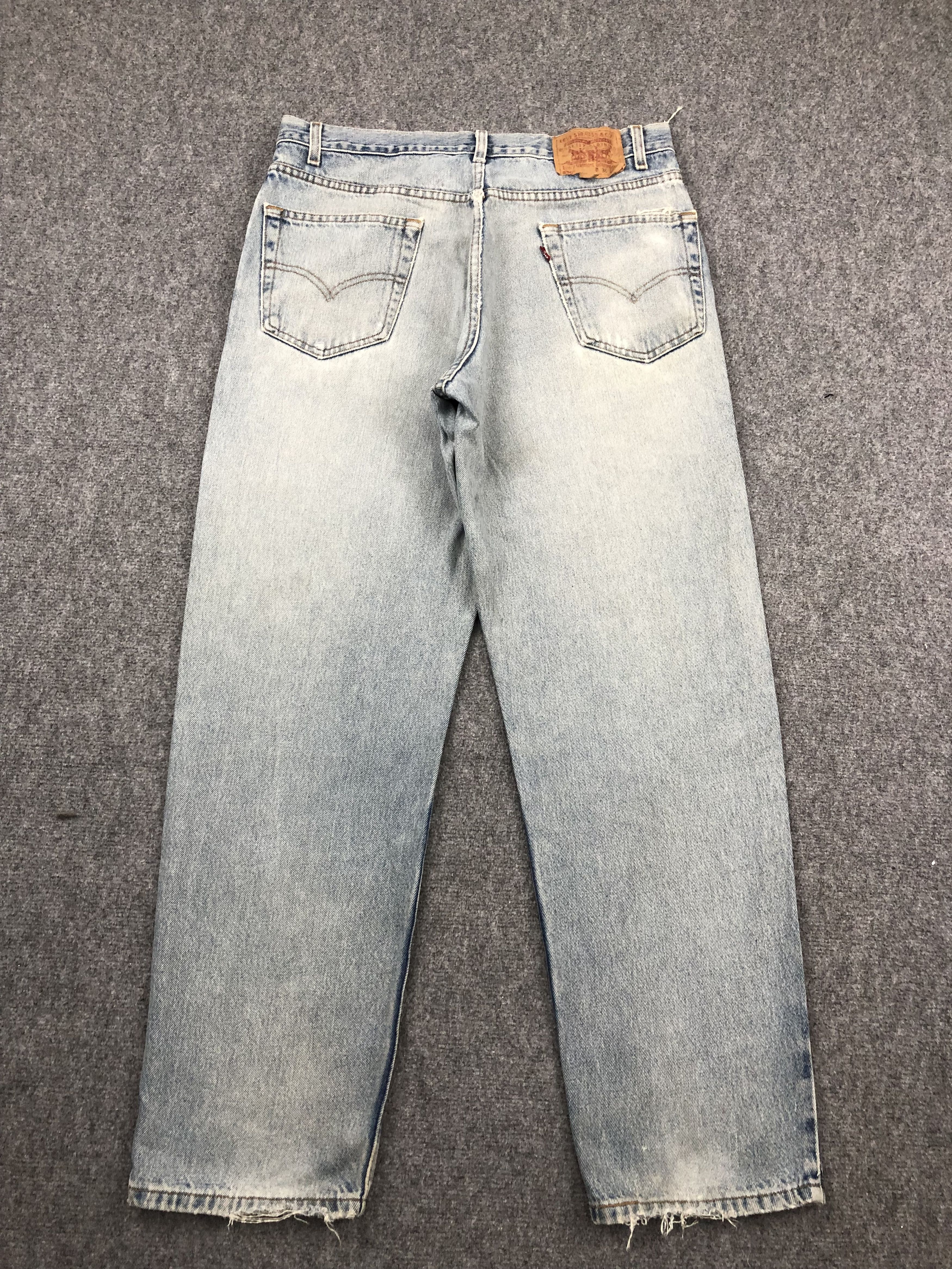 Levi's Vintage 90s Levis 550 Faded Blue Jeans DP1427 Size US 34 / EU 50 - 3 Thumbnail
