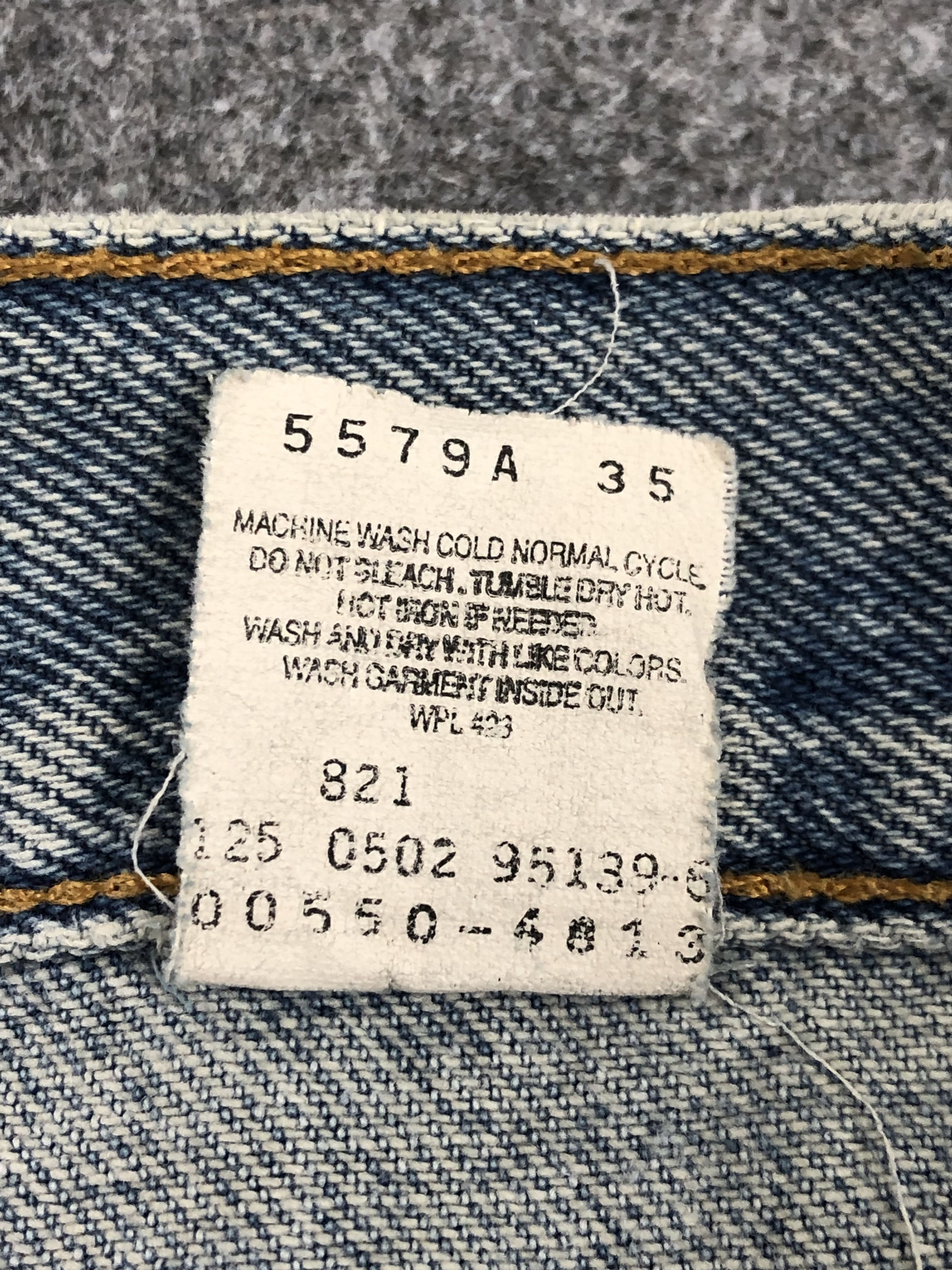 Levi's Vintage 90s Levis 550 Faded Blue Jeans DP1427 Size US 34 / EU 50 - 7 Thumbnail