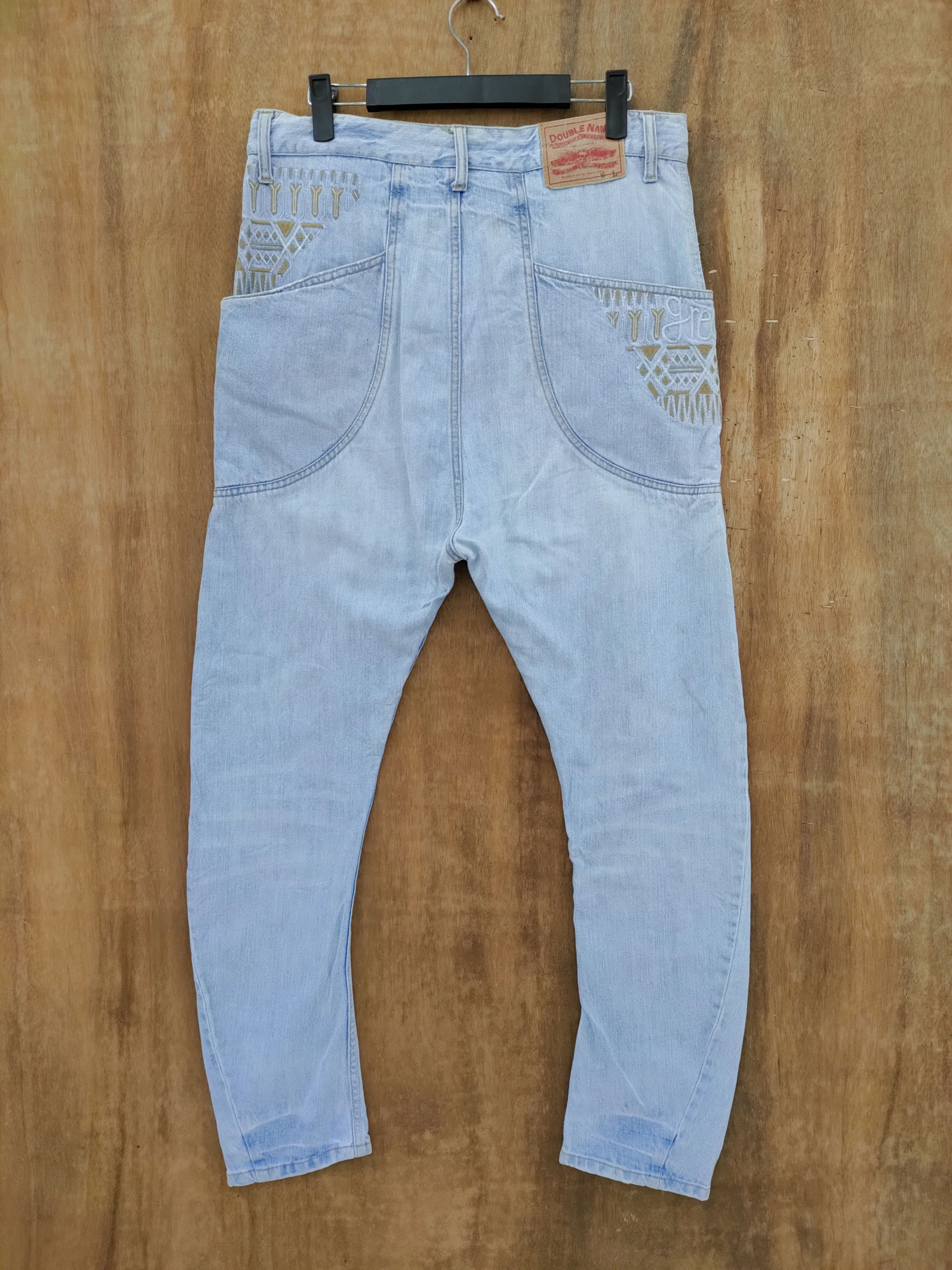 Japanese Brand DOUBLE NAME CURVE LEG JEANS DENIM PANTS/FADED LIGHT BLUE Size US 30 / EU 46 - 7 Thumbnail