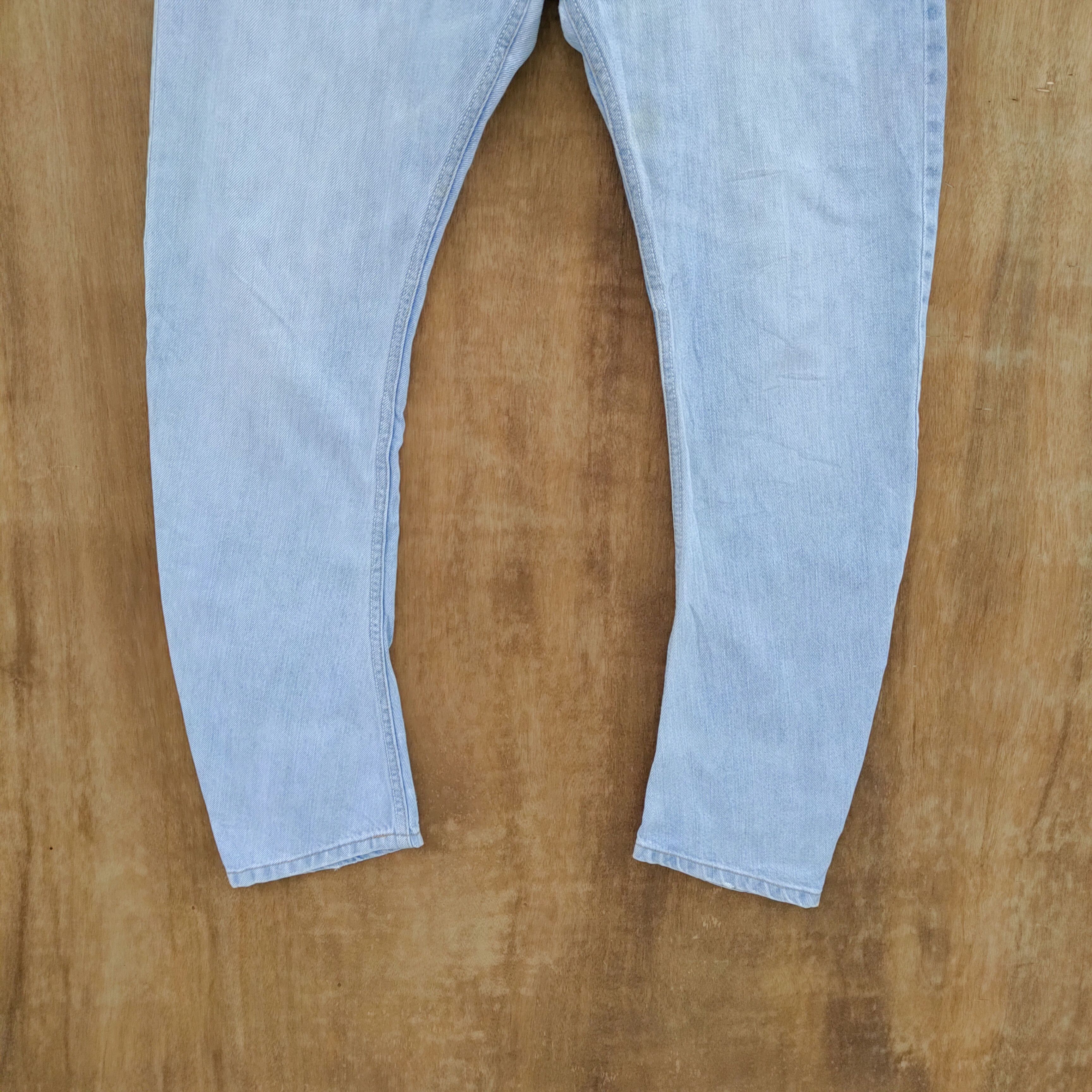 Japanese Brand DOUBLE NAME CURVE LEG JEANS DENIM PANTS/FADED LIGHT BLUE Size US 30 / EU 46 - 3 Thumbnail