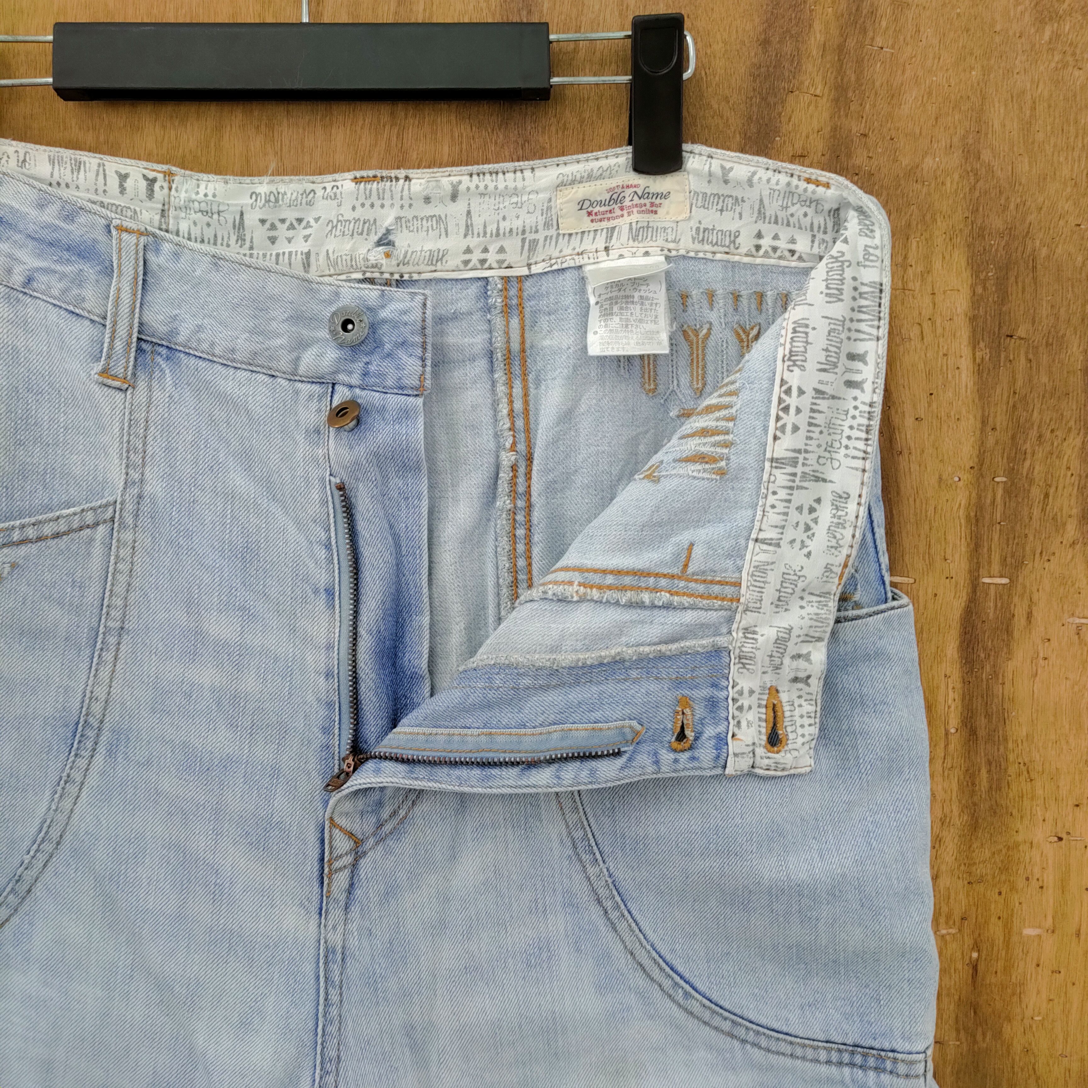 Japanese Brand DOUBLE NAME CURVE LEG JEANS DENIM PANTS/FADED LIGHT BLUE Size US 30 / EU 46 - 6 Thumbnail