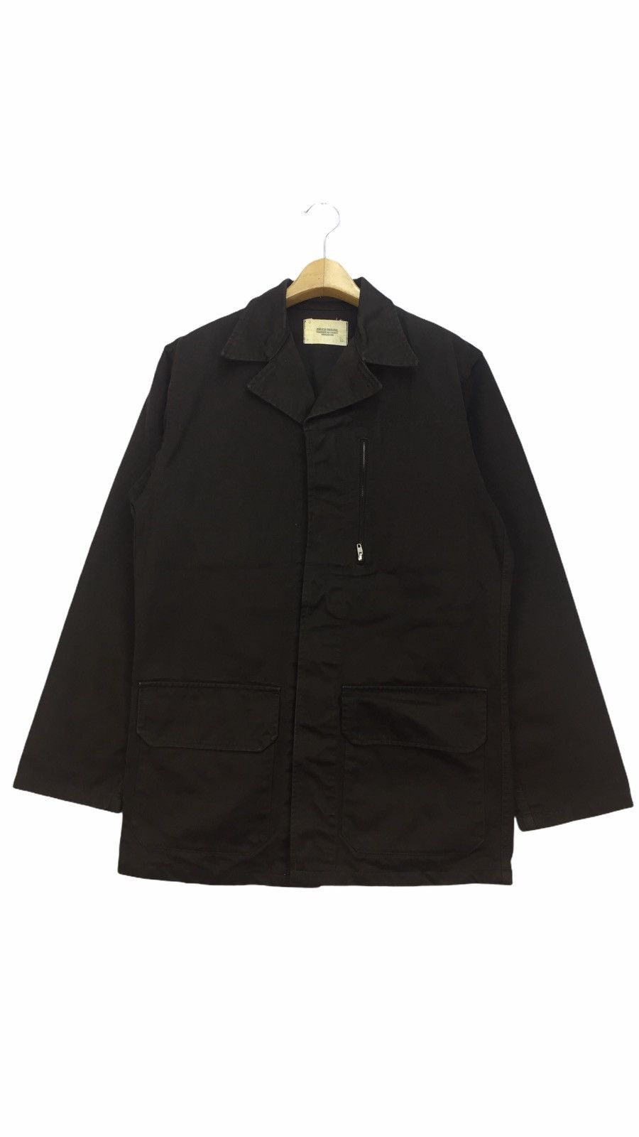 image of Cabane De Zucca x Issey Miyake Steal!! Zucca Issey Miyake Travail Jacket in Brown (Size Large)