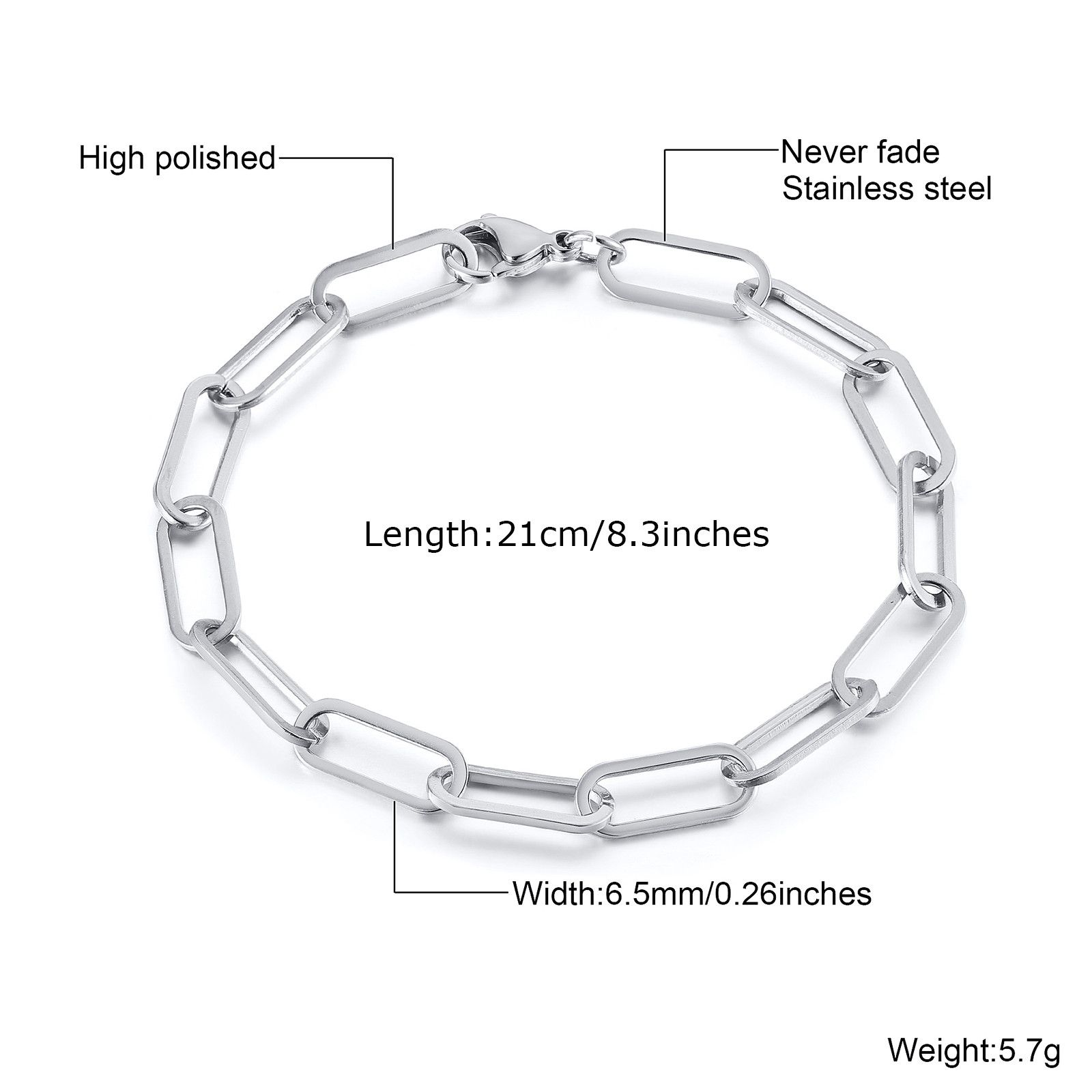 Other Paper Clip Link Bracelet Size ONE SIZE - 4 Thumbnail