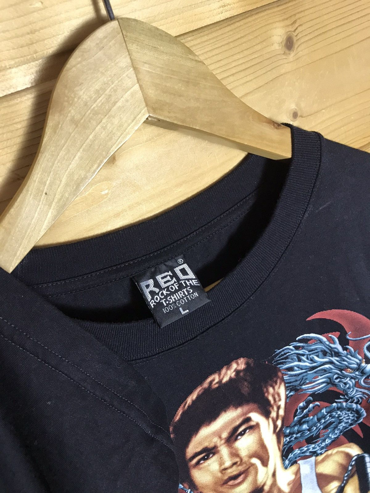 Vintage Vintage Bruce Lee t-shirt Size US L / EU 52-54 / 3 - 5 Thumbnail