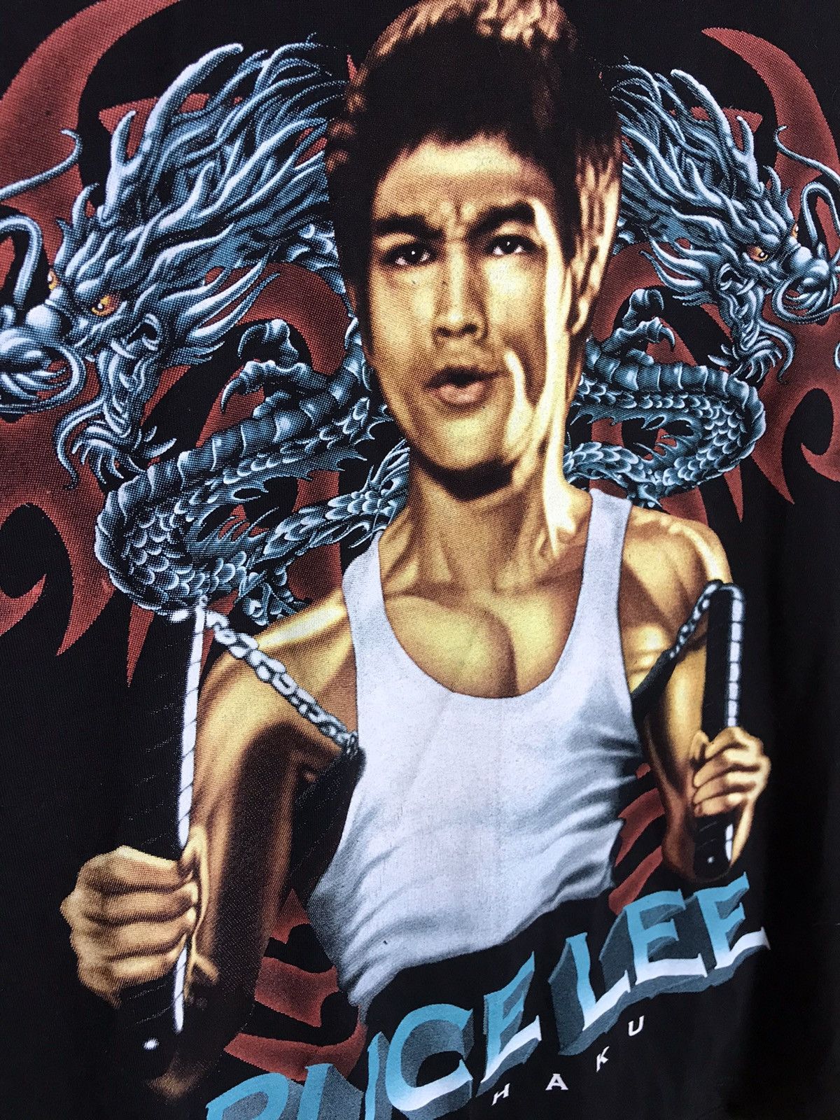 Vintage Vintage Bruce Lee t-shirt Size US L / EU 52-54 / 3 - 4 Thumbnail