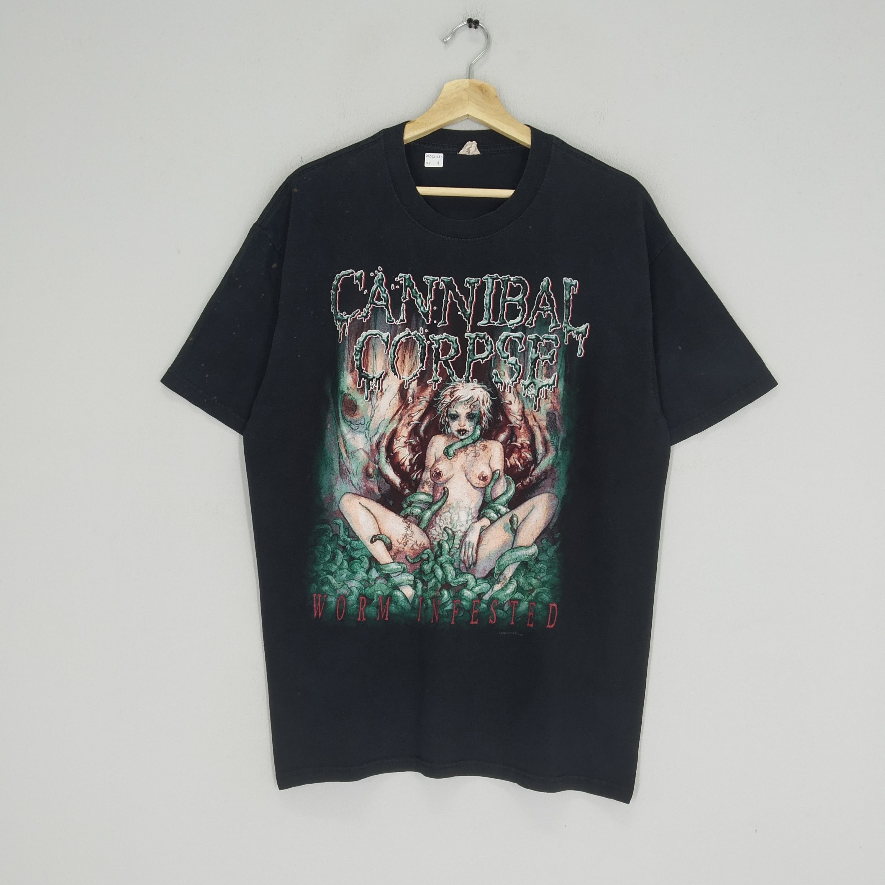 Band Tees Vintage 2000’s Cannibal Corpse Death Metal Band Promo Tour Size US XL / EU 56 / 4 - 1 Thumbnail