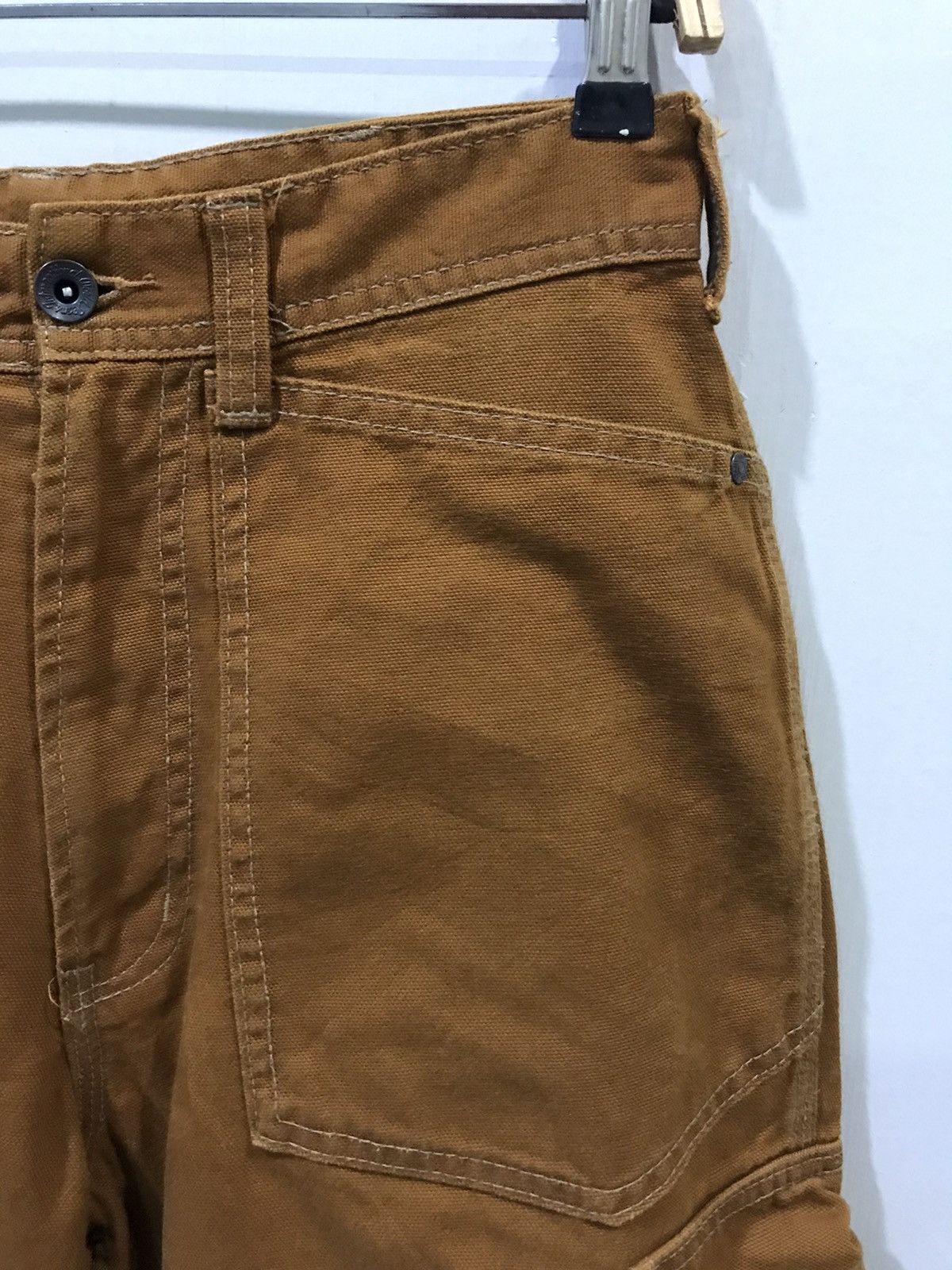 Japanese Brand EVENRIVER Japan WorkWear 40s Design Duck Canvas Cargo Pant Size US 28 / EU 44 - 2 Thumbnail