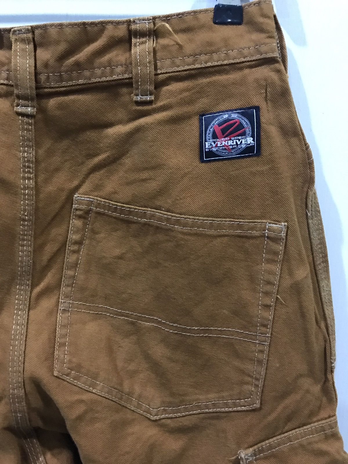 Japanese Brand EVENRIVER Japan WorkWear 40s Design Duck Canvas Cargo Pant Size US 28 / EU 44 - 9 Thumbnail