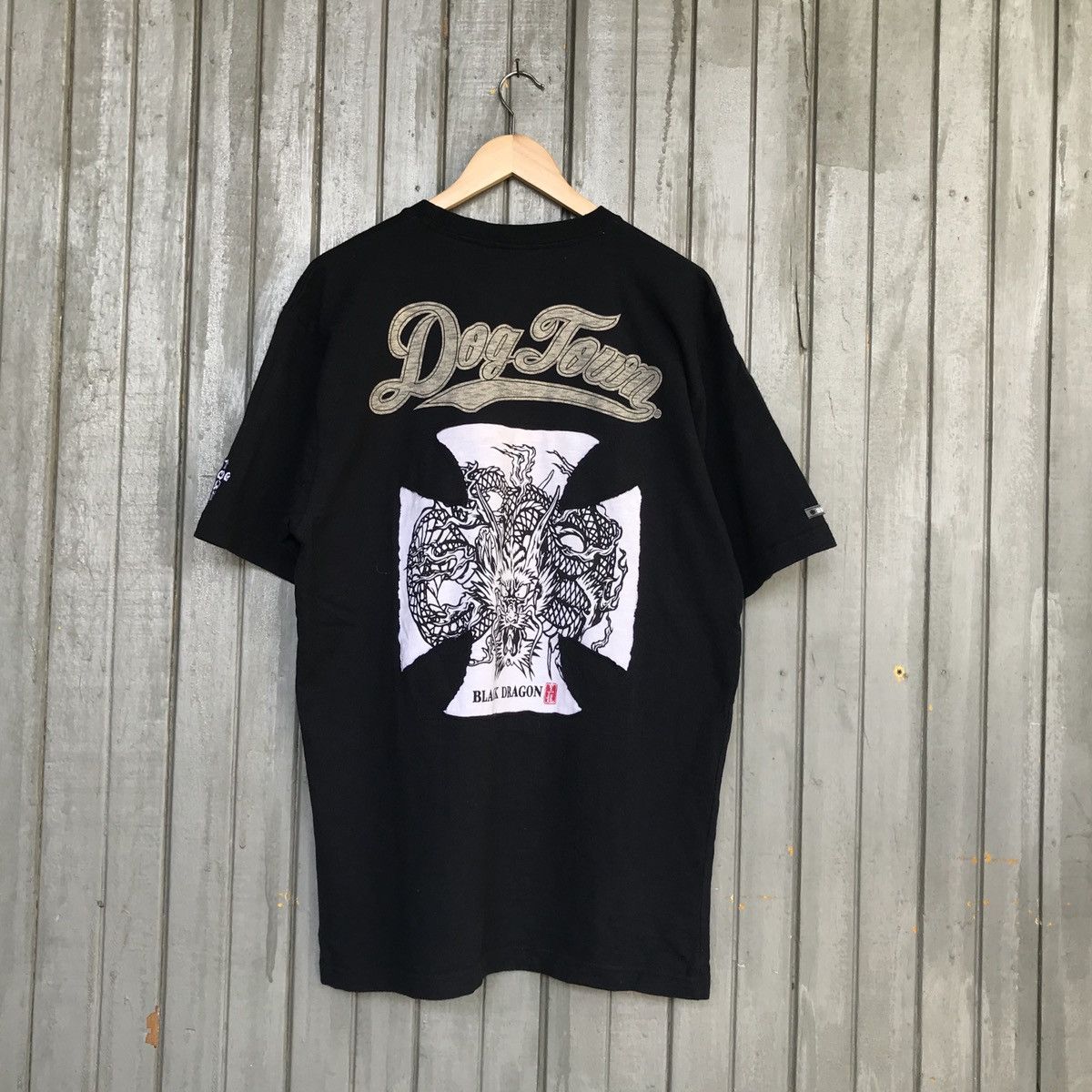 image of Dogtown Black Dragon Tees, Men's (Size Large)