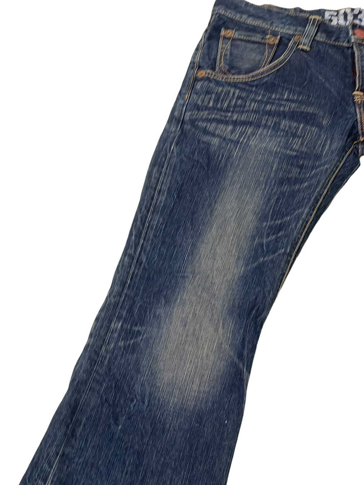 Edwin Flare Jeans Edwin Japan Acid Wash Boot Cut Denim 4🟦8 Size US 31 - 6 Thumbnail