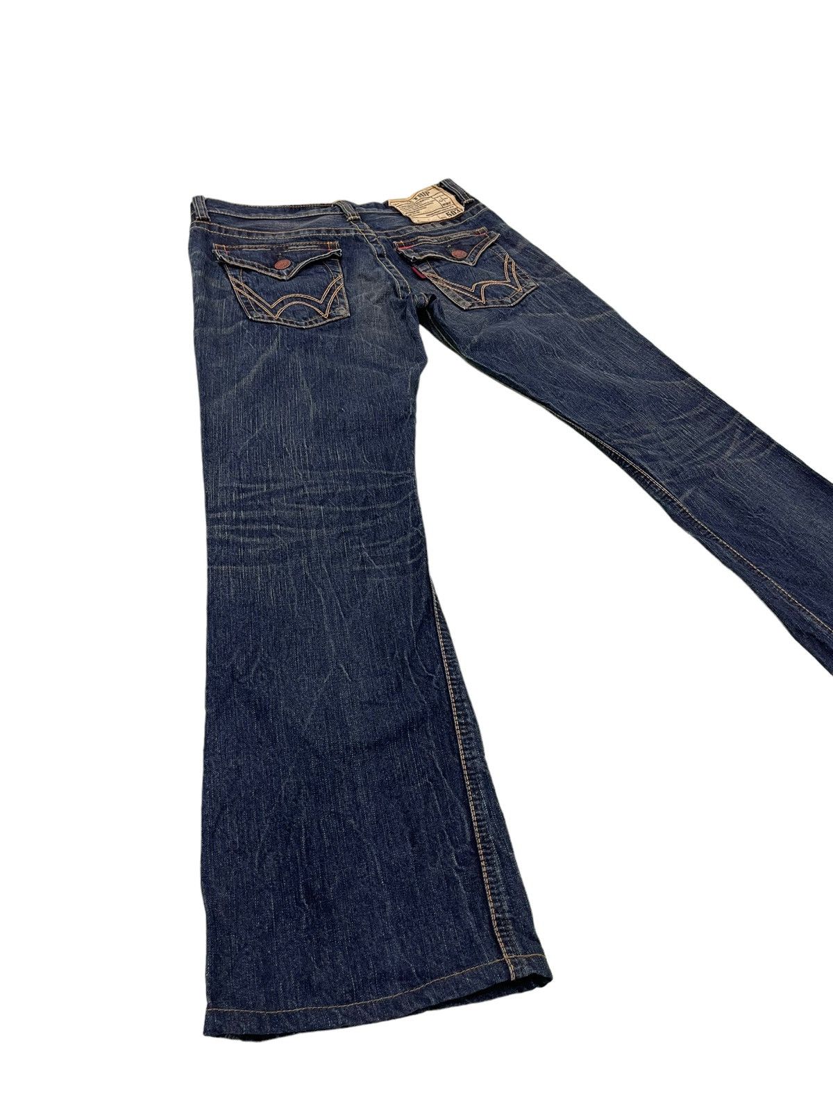 Edwin Flare Jeans Edwin Japan Acid Wash Boot Cut Denim 4🟦8 Size US 31 - 12 Thumbnail
