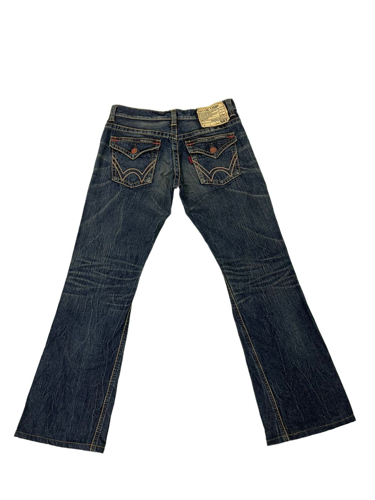 Edwin Flare Jeans Edwin Japan Acid Wash Boot Cut Denim 4🟦8 Size US 31 - 11 Thumbnail