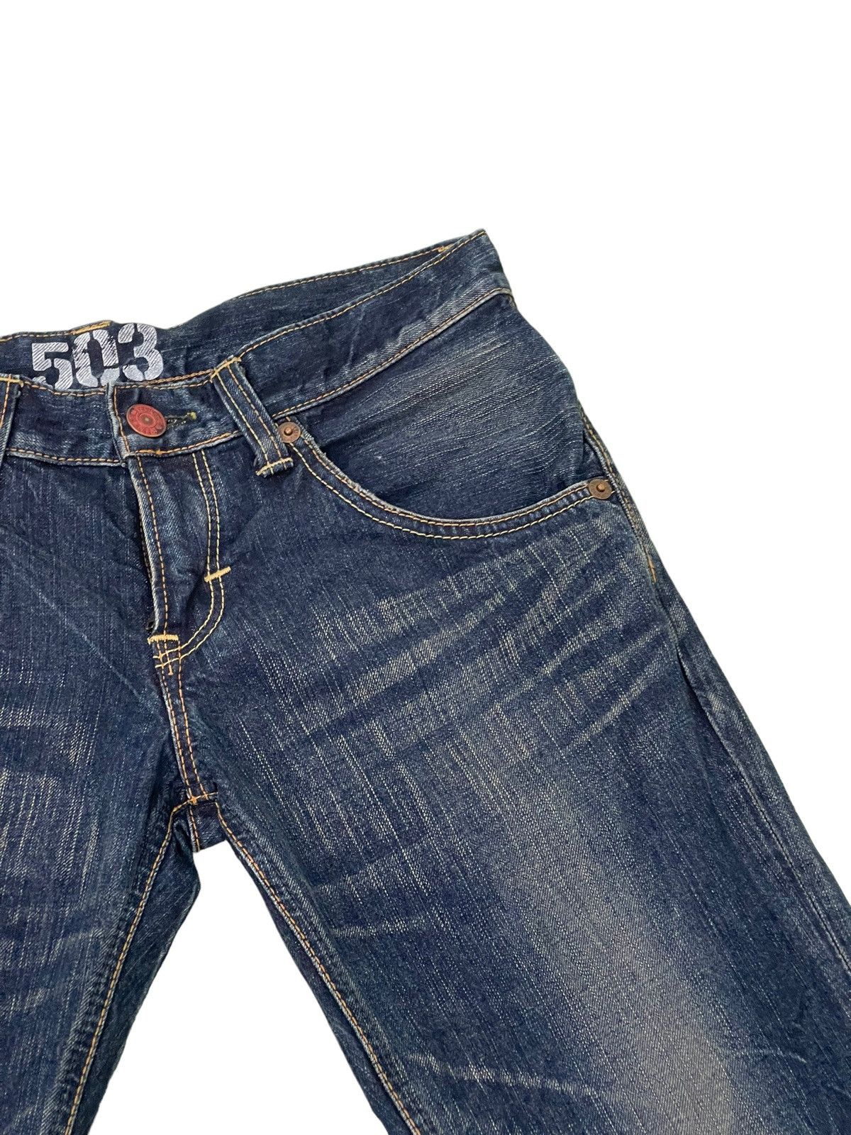 Edwin Flare Jeans Edwin Japan Acid Wash Boot Cut Denim 4🟦8 Size US 31 - 9 Thumbnail