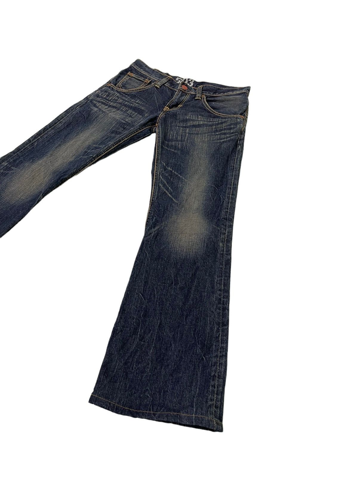 Edwin Flare Jeans Edwin Japan Acid Wash Boot Cut Denim 4🟦8 Size US 31 - 3 Thumbnail