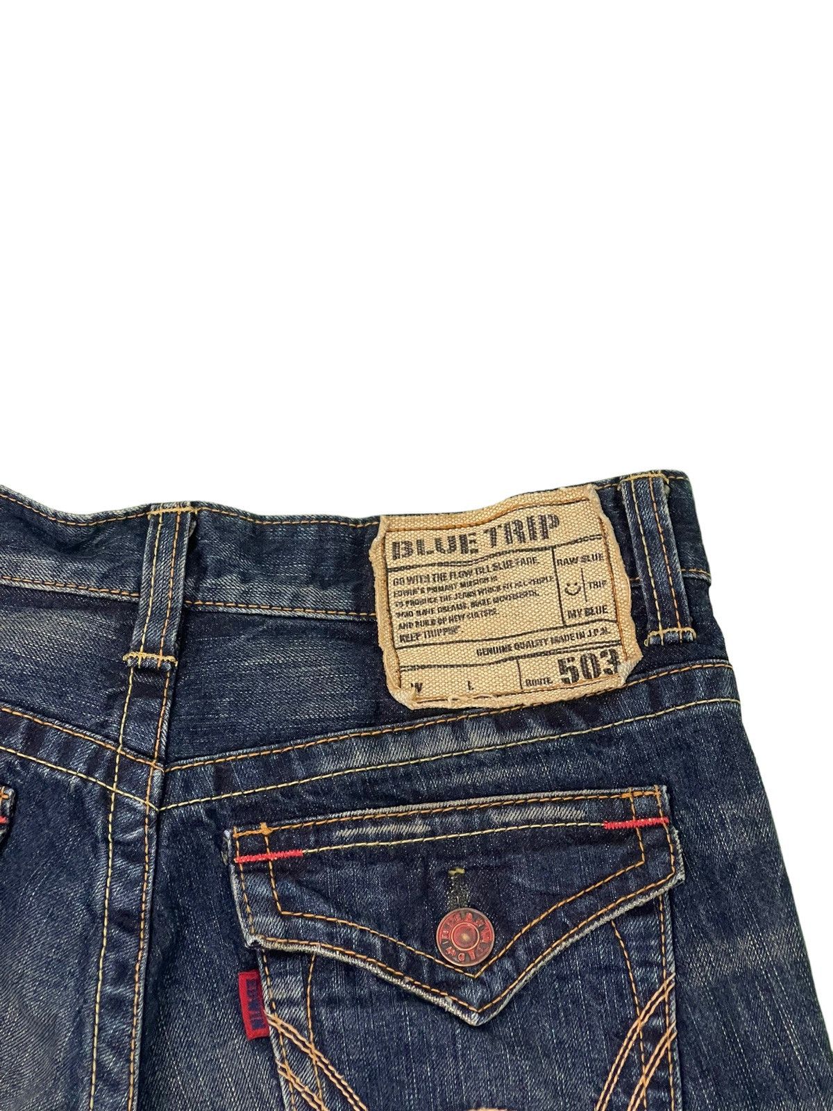 Edwin Flare Jeans Edwin Japan Acid Wash Boot Cut Denim 4🟦8 Size US 31 - 20 Thumbnail