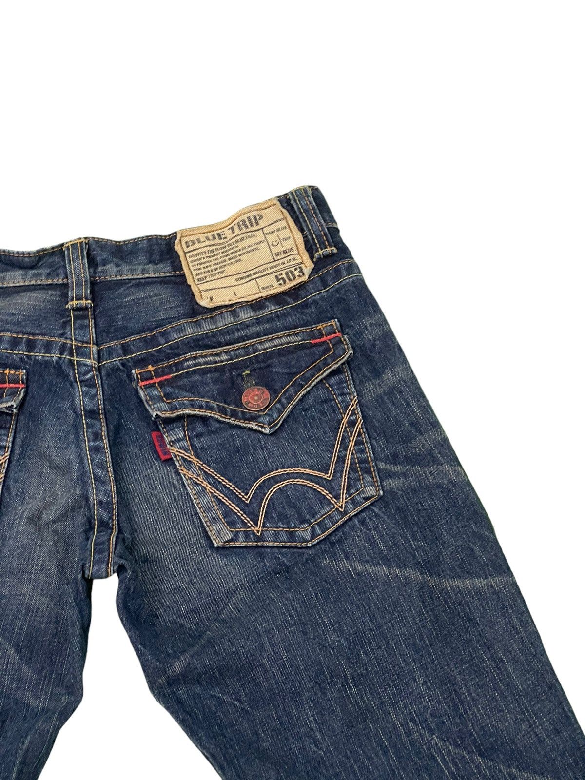 Edwin Flare Jeans Edwin Japan Acid Wash Boot Cut Denim 4🟦8 Size US 31 - 19 Thumbnail