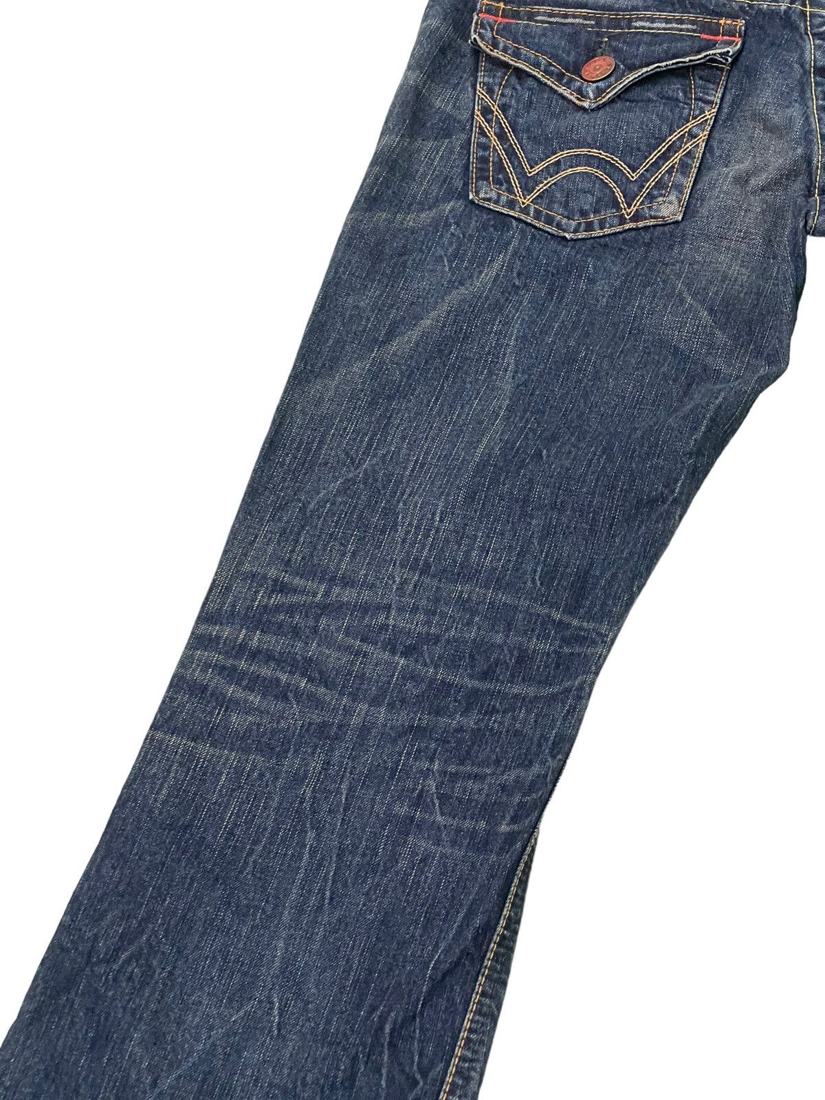 Edwin Flare Jeans Edwin Japan Acid Wash Boot Cut Denim 4🟦8 Size US 31 - 16 Thumbnail