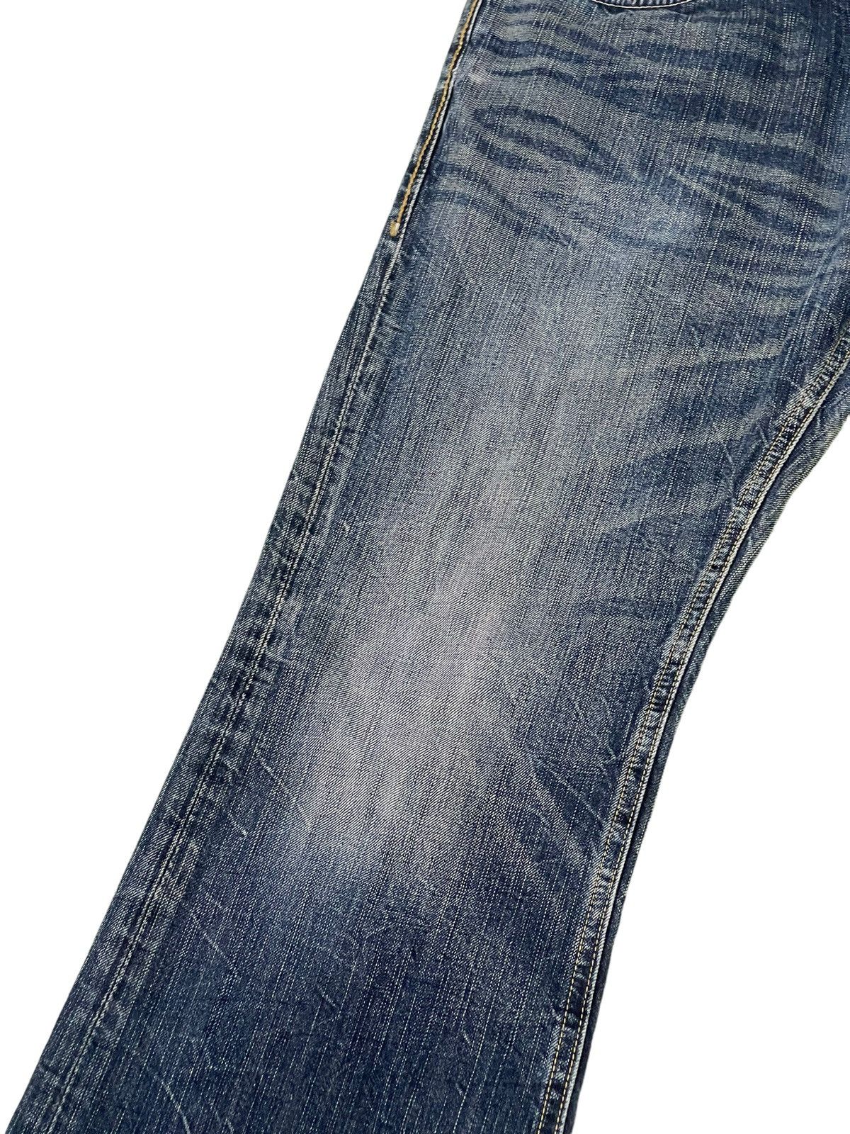 Japanese Brand Flare Jeans Denim Craft Acid Wash Boot Cut Denim 4🟦7 Size US 32 / EU 48 - 15 Thumbnail