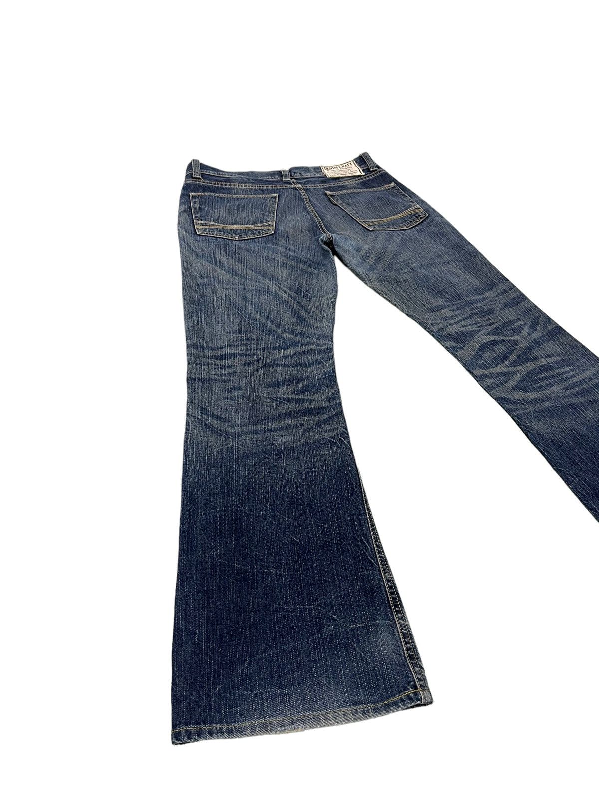 Japanese Brand Flare Jeans Et Boite Japan Acid Wash Boot Cut Denim