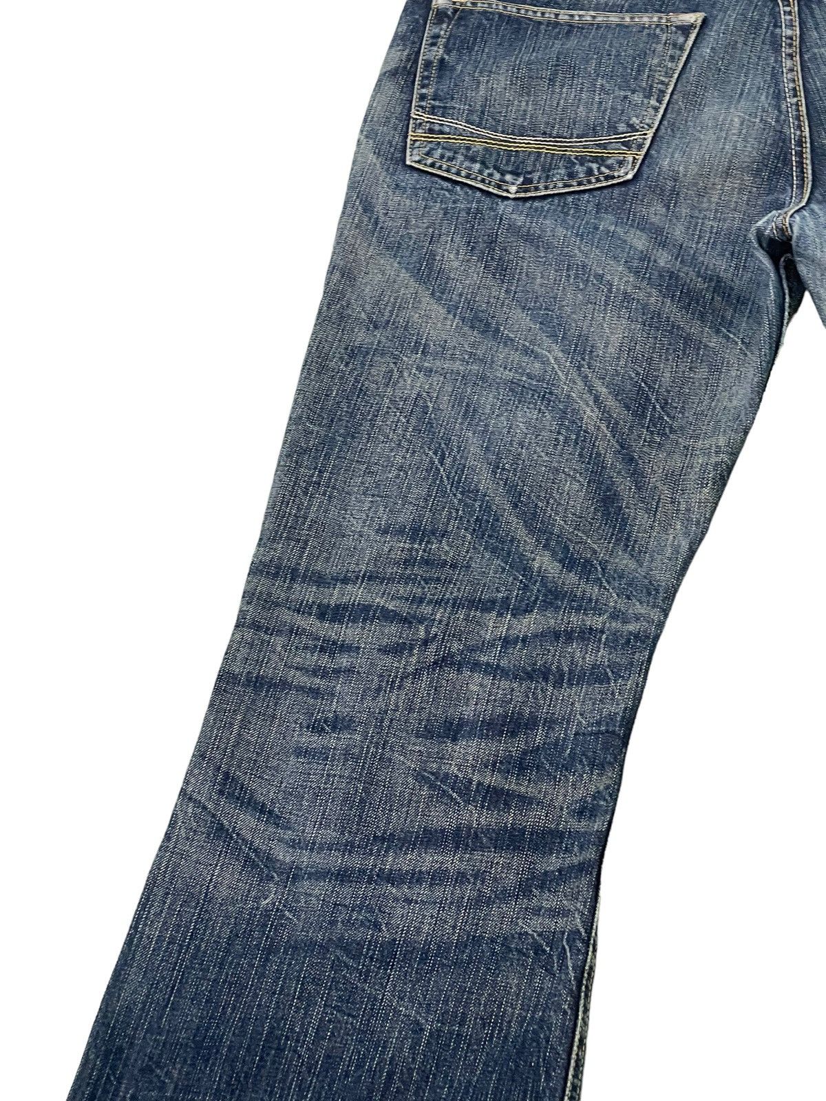 Japanese Brand Flare Jeans Denim Craft Acid Wash Boot Cut Denim 4🟦7 Size US 32 / EU 48 - 6 Thumbnail