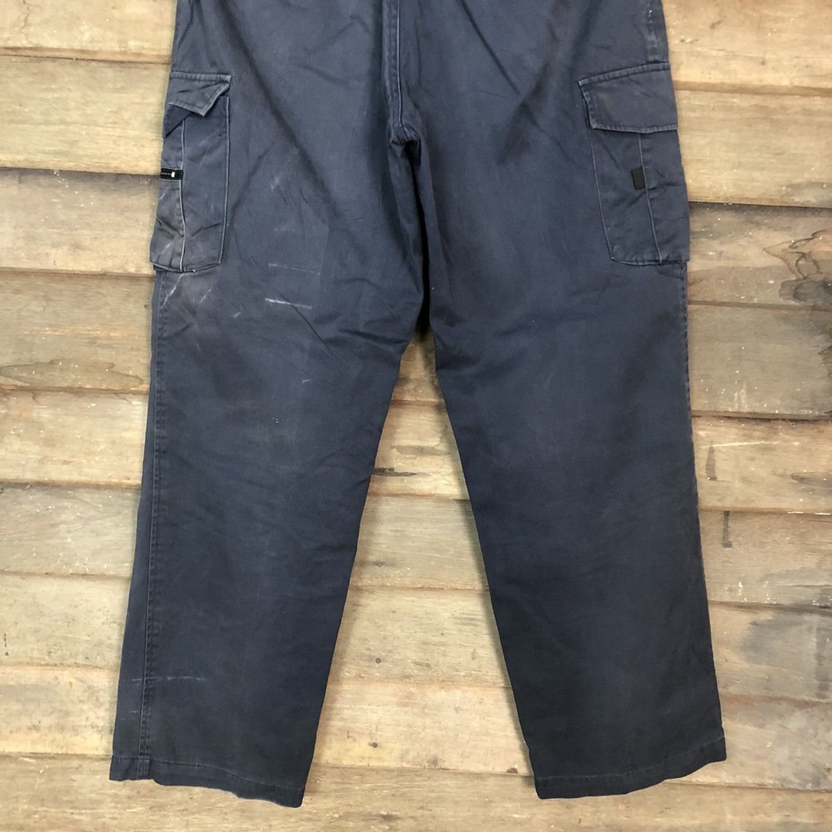 Japanese Brand DLL Japan Dark Blue faded Multipocket Cargo Pants #c945 Size US 32 / EU 48 - 10 Thumbnail