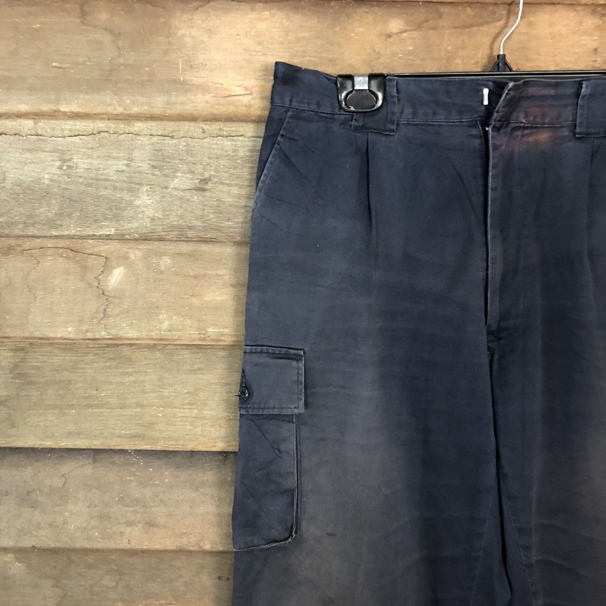 Japanese Brand DLL Japan Dark Blue faded Multipocket Cargo Pants #c945 Size US 32 / EU 48 - 6 Thumbnail