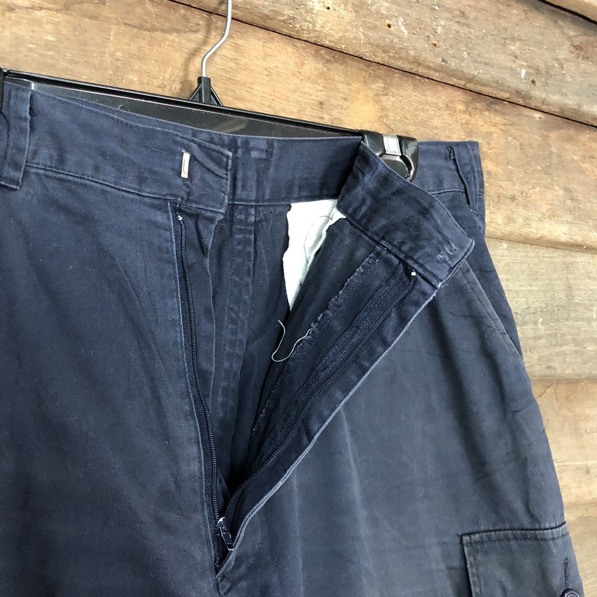 Japanese Brand DLL Japan Dark Blue faded Multipocket Cargo Pants #c945 Size US 32 / EU 48 - 7 Thumbnail