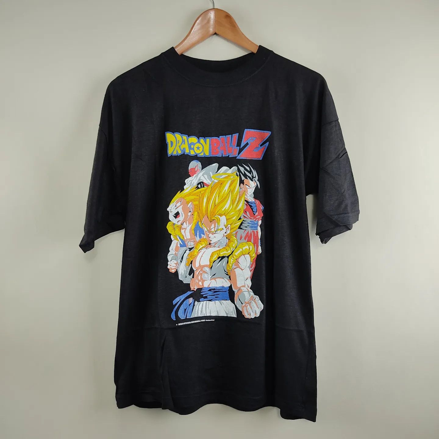 image of Anima x Vintage 90's Dragon Ball Z Super Sayan T Shirt in Black, Men's (Size Large)