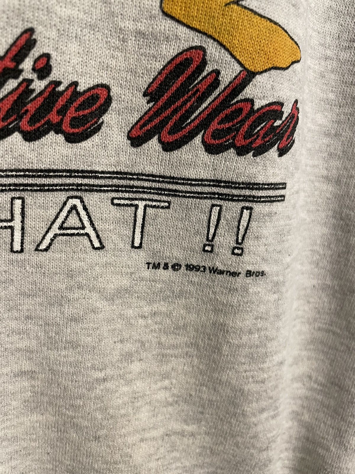 Nutmeg × Vintage × Warner Bros Vintage 1993 Looney Tunes Active Wear Gym Crewneck L Size US L / EU 52-54 / 3 - 4 Thumbnail