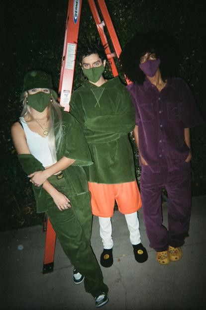 Drew House Corduroy Face Mask Olive Os in Green, Men's — image 2 of 6
