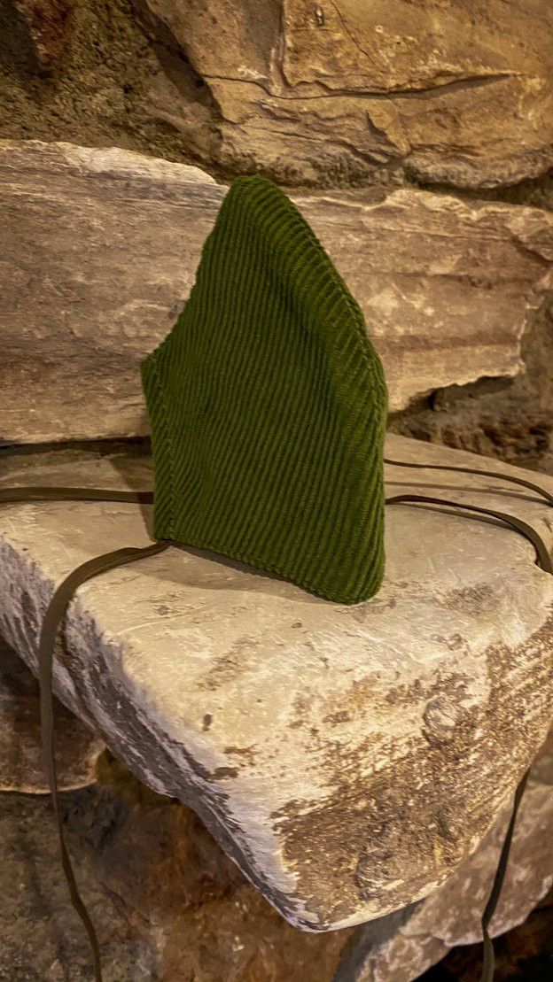 Drew House Corduroy Face Mask Olive Os in Green, Men's — image 5 of 6