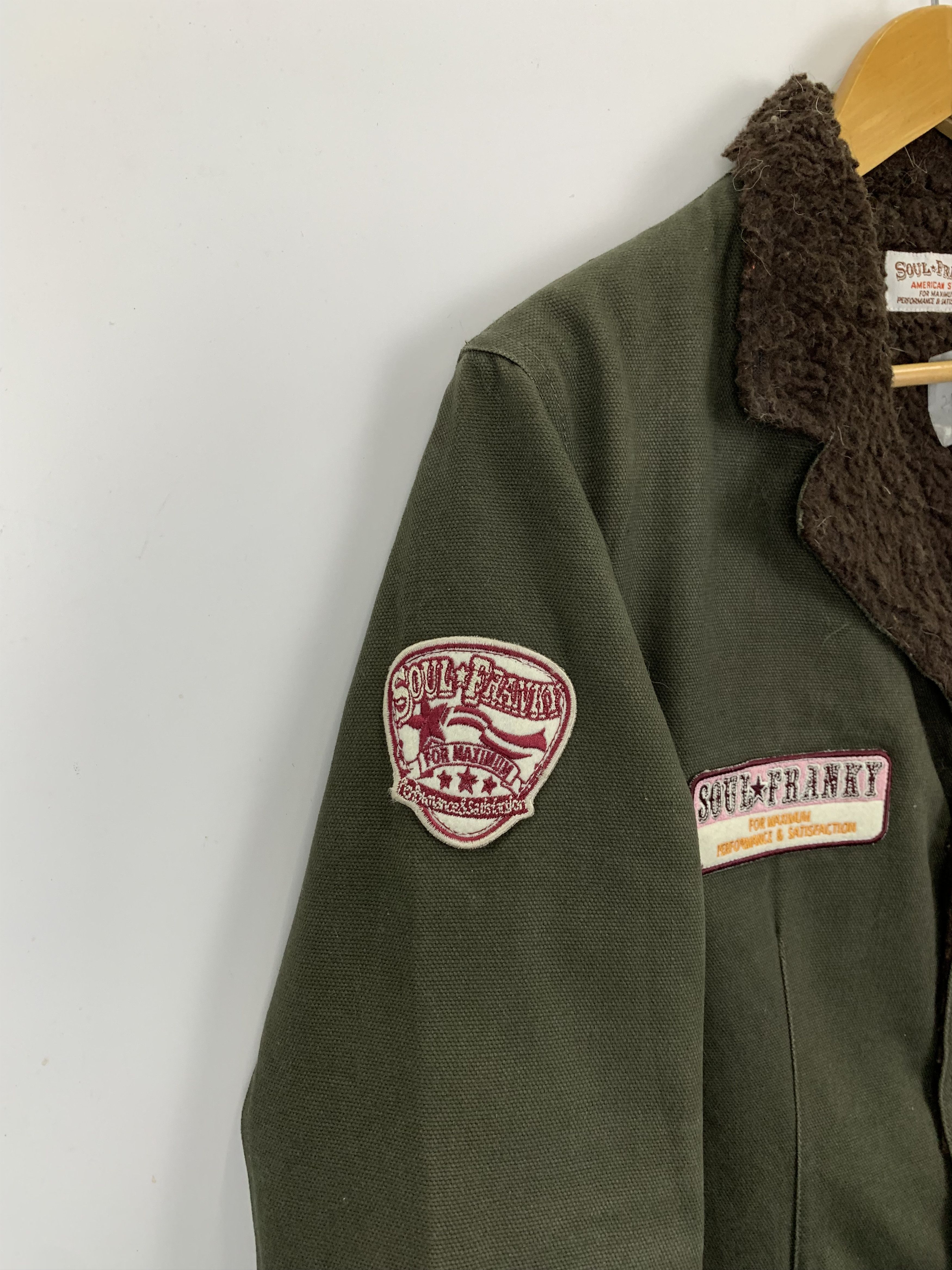 Japanese Brand Vintage Soul Franky Sherpa Button Up Denim Jacket J0838 Size US M / EU 48-50 / 2 - 8 Thumbnail