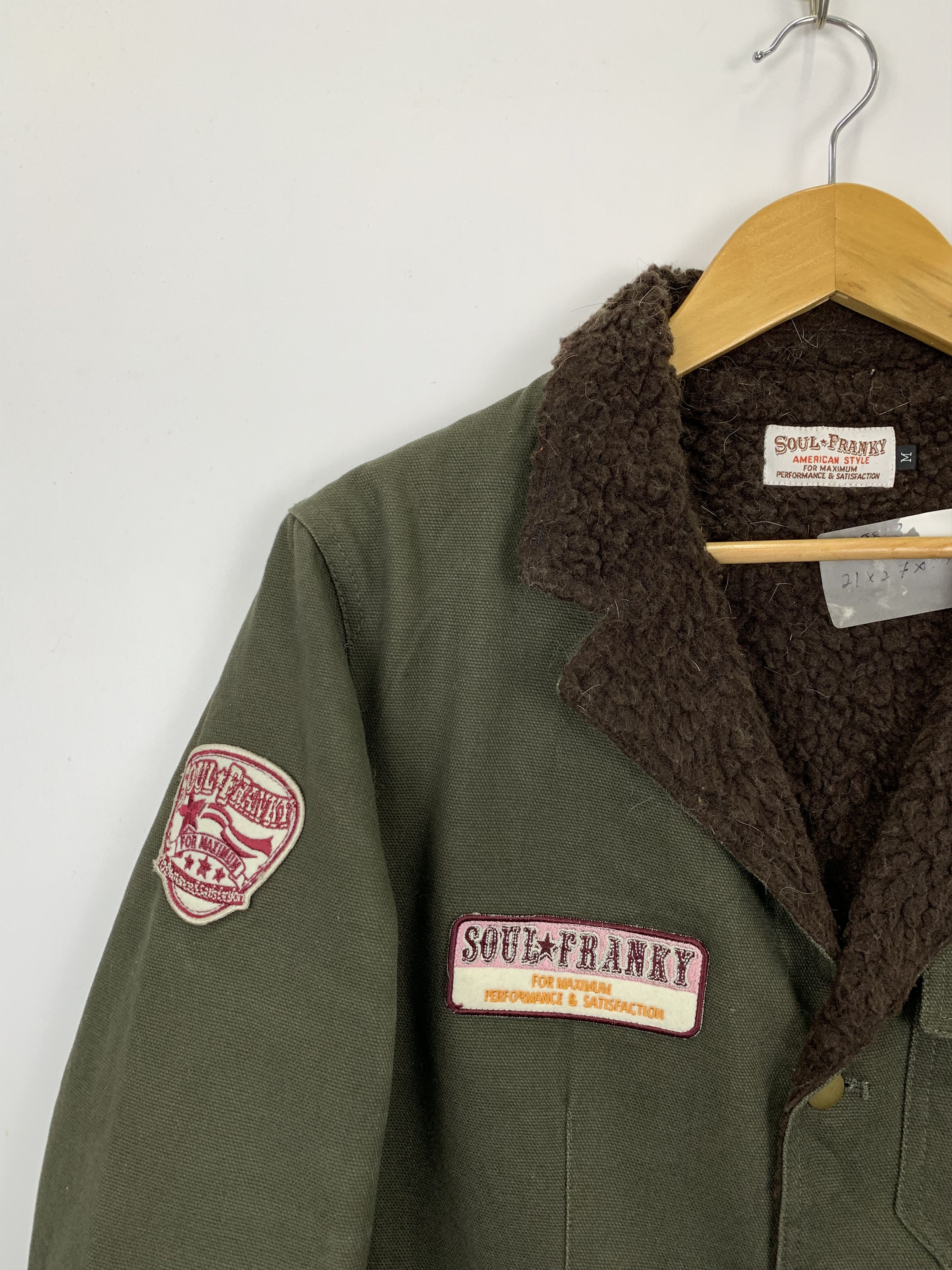 Japanese Brand Vintage Soul Franky Sherpa Button Up Denim Jacket J0838 Size US M / EU 48-50 / 2 - 7 Thumbnail