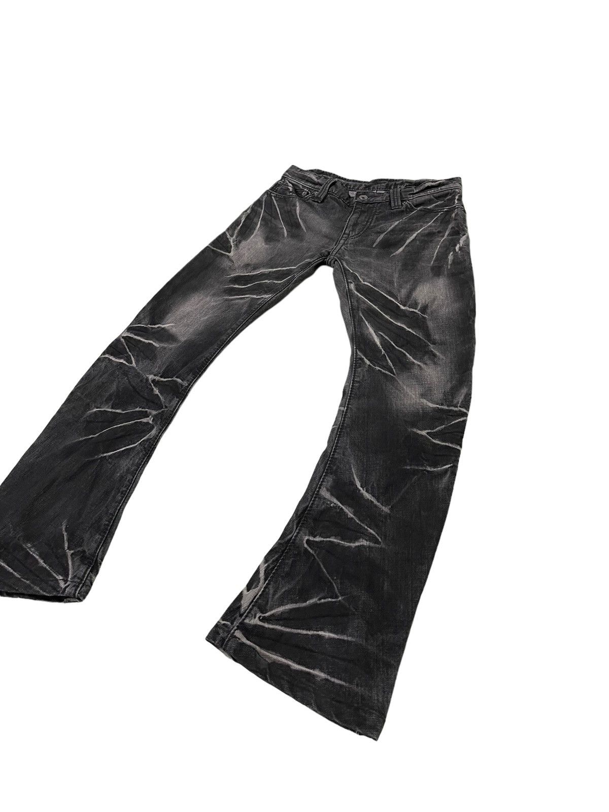 Japanese Brand Banana Jeans Flare New Gentleman Curv Leg Acid Wash 4🟦8 Size US 30 / EU 46 - 3 Thumbnail