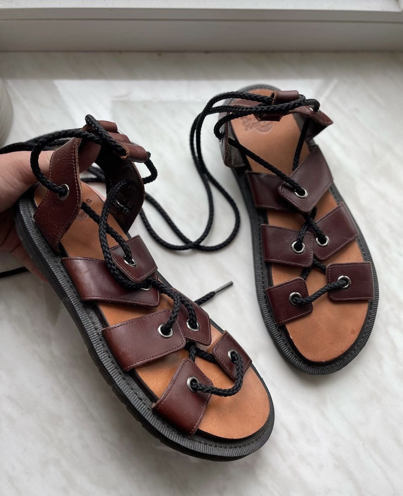 Dr. Martens Vintage Gladiator Sandals Dr. Martens rare Avant-garde Size US 9 / EU 42 - 1 Thumbnail
