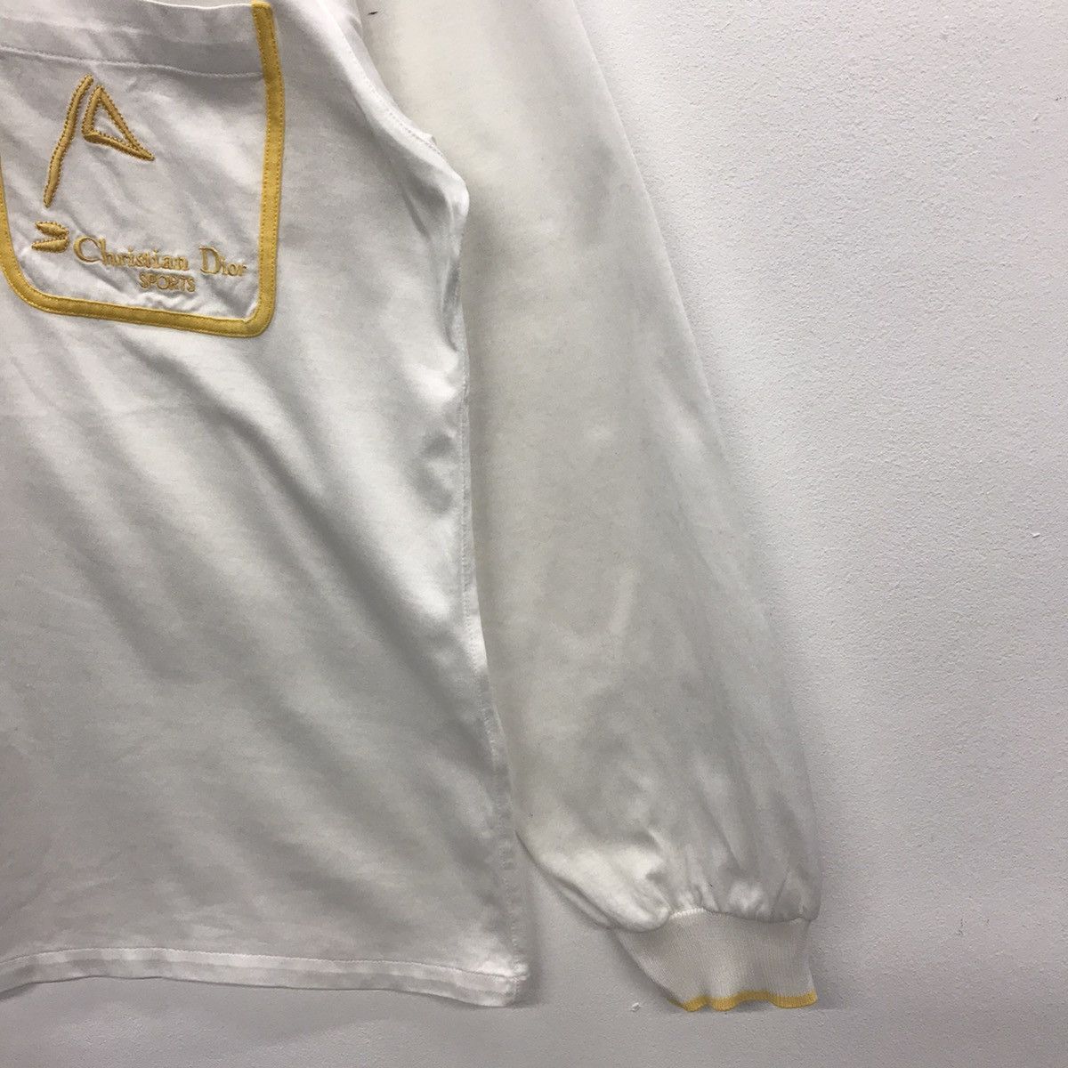 Christian Dior Monsieur × Vintage *Rare!! Vintage Christian Dior Sports Polo Long Sleeve Tee Size US M / EU 48-50 / 2 - 6 Thumbnail