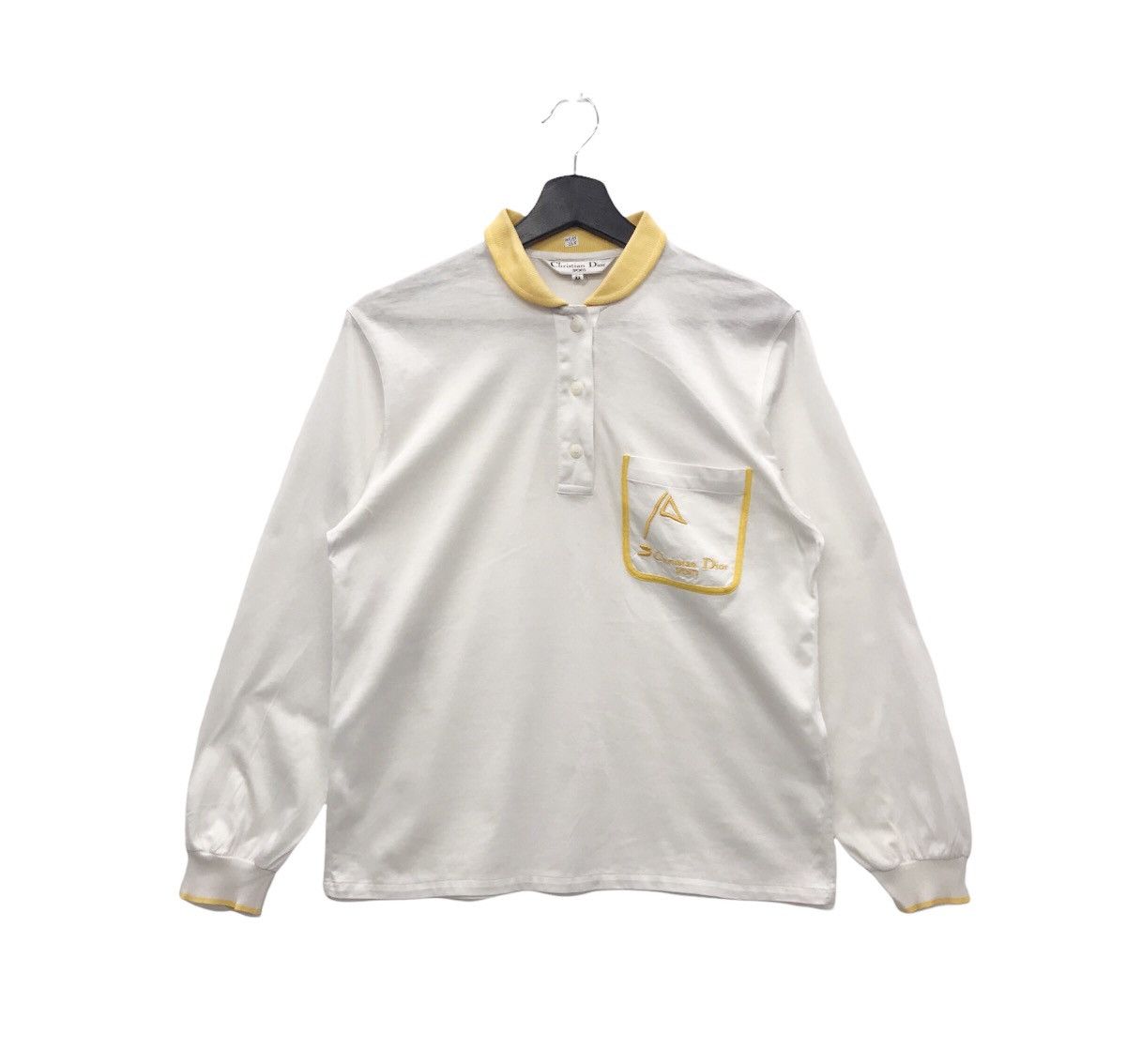 Christian Dior Monsieur × Vintage *Rare!! Vintage Christian Dior Sports Polo Long Sleeve Tee Size US M / EU 48-50 / 2 - 1 Thumbnail