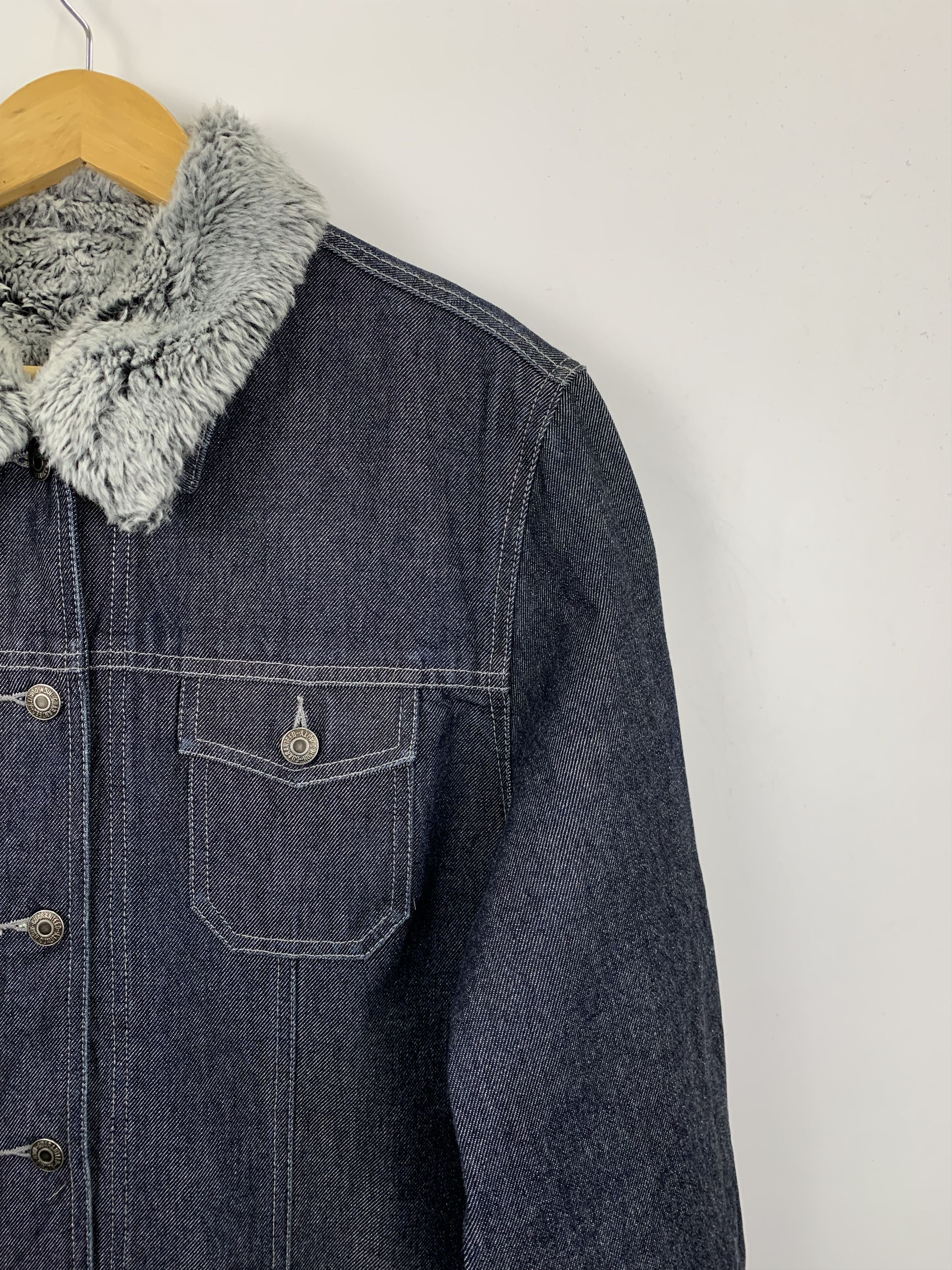 Japanese Brand × Vintage Vintage Japanese Brand Denim Sherpa Jacket Size US XXL / EU 58 / 5 - 6 Thumbnail