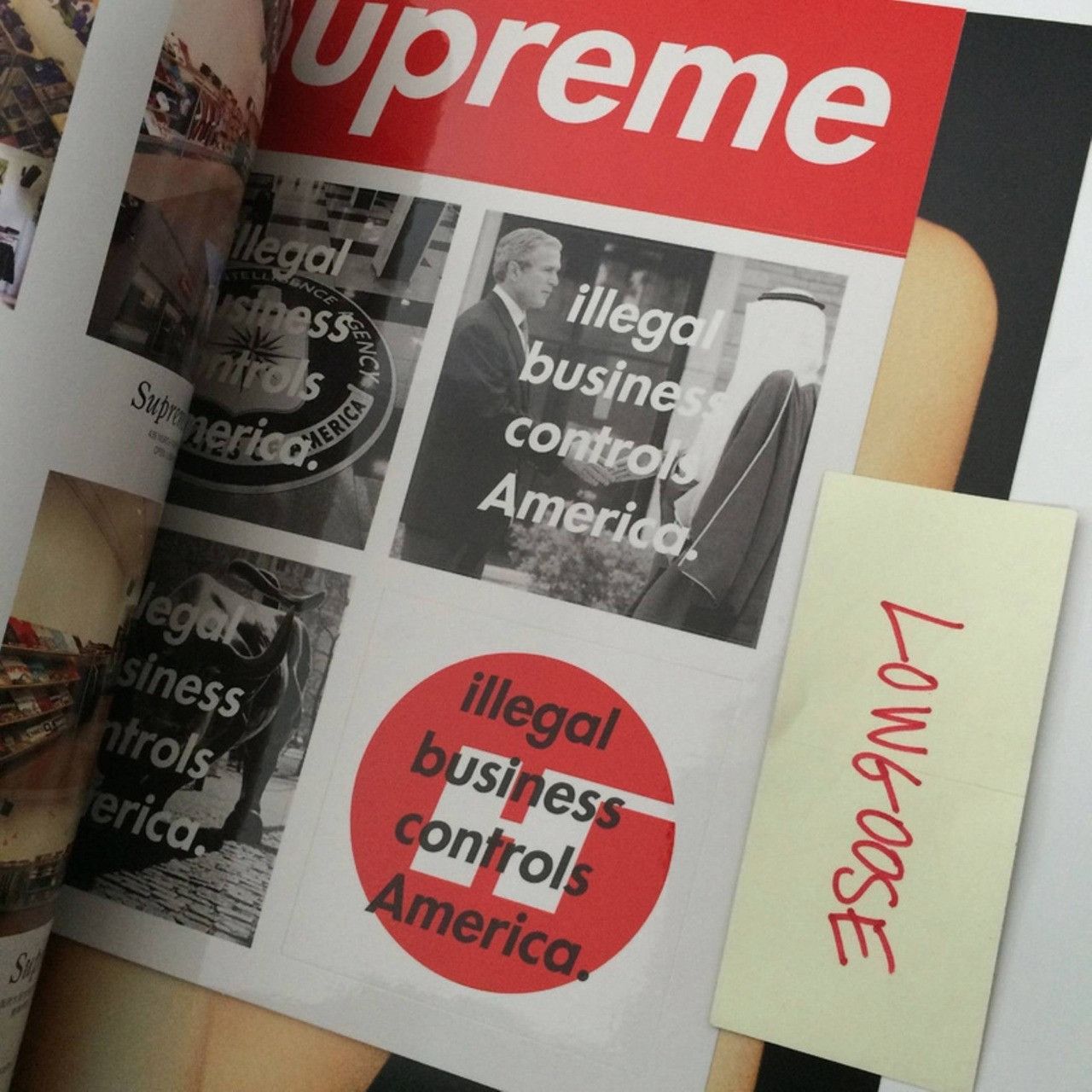 Supreme Supreme STICKER SHEET ILLEGAL BUSINESS BOX LOGO Japan Size ONE SIZE - 1 Thumbnail
