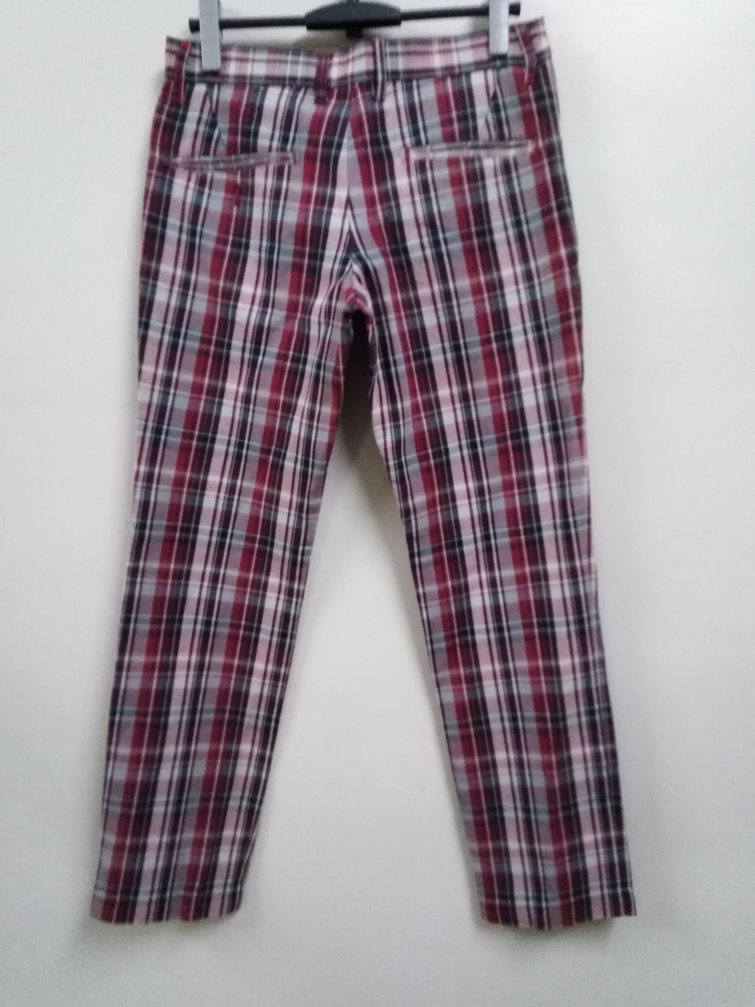 ABAHOUSE Japanese Abahouse Tartan Red Black Jeans Size US 32 / EU 48 - 2 Thumbnail