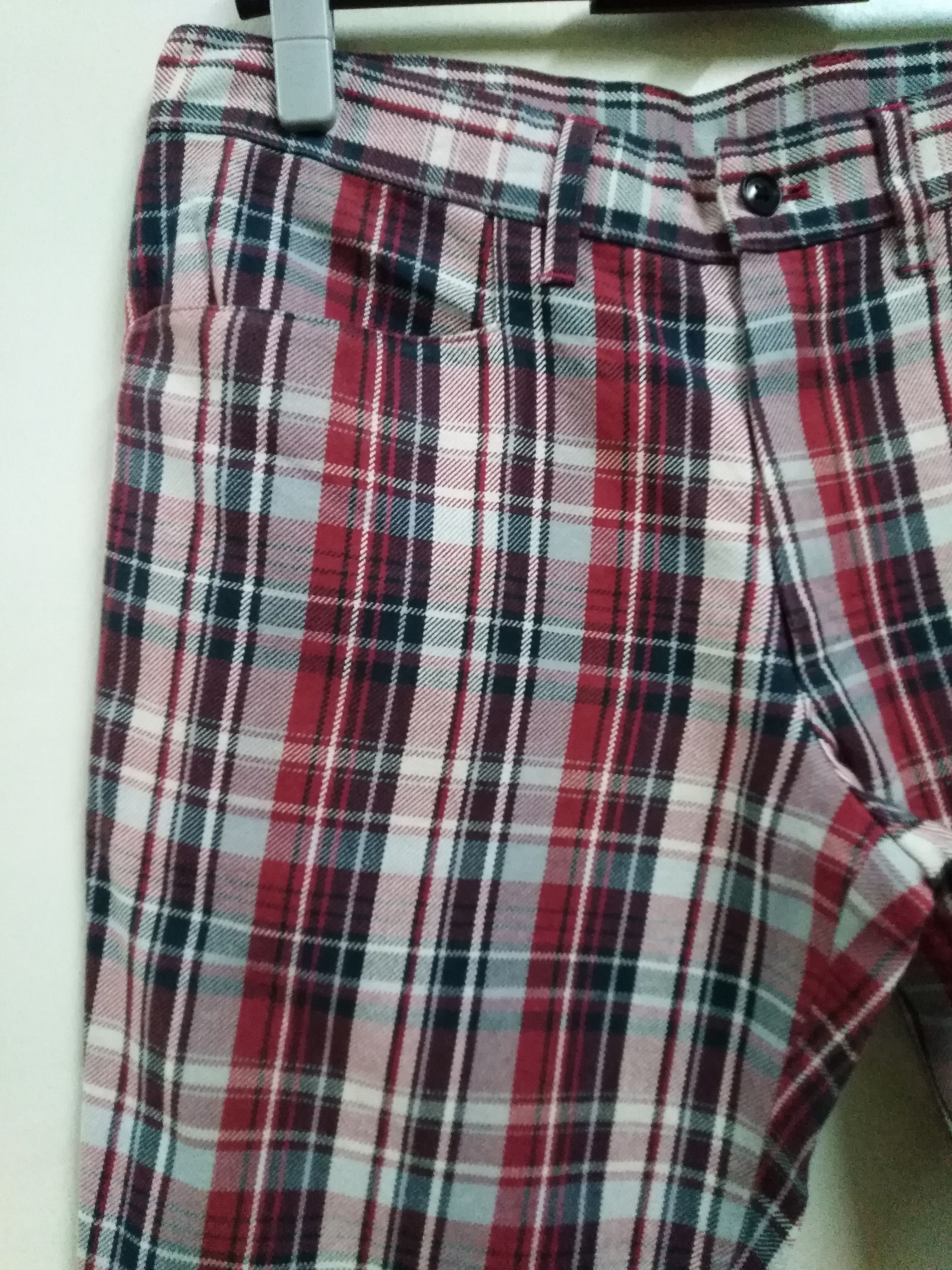 ABAHOUSE Japanese Abahouse Tartan Red Black Jeans Size US 32 / EU 48 - 4 Thumbnail