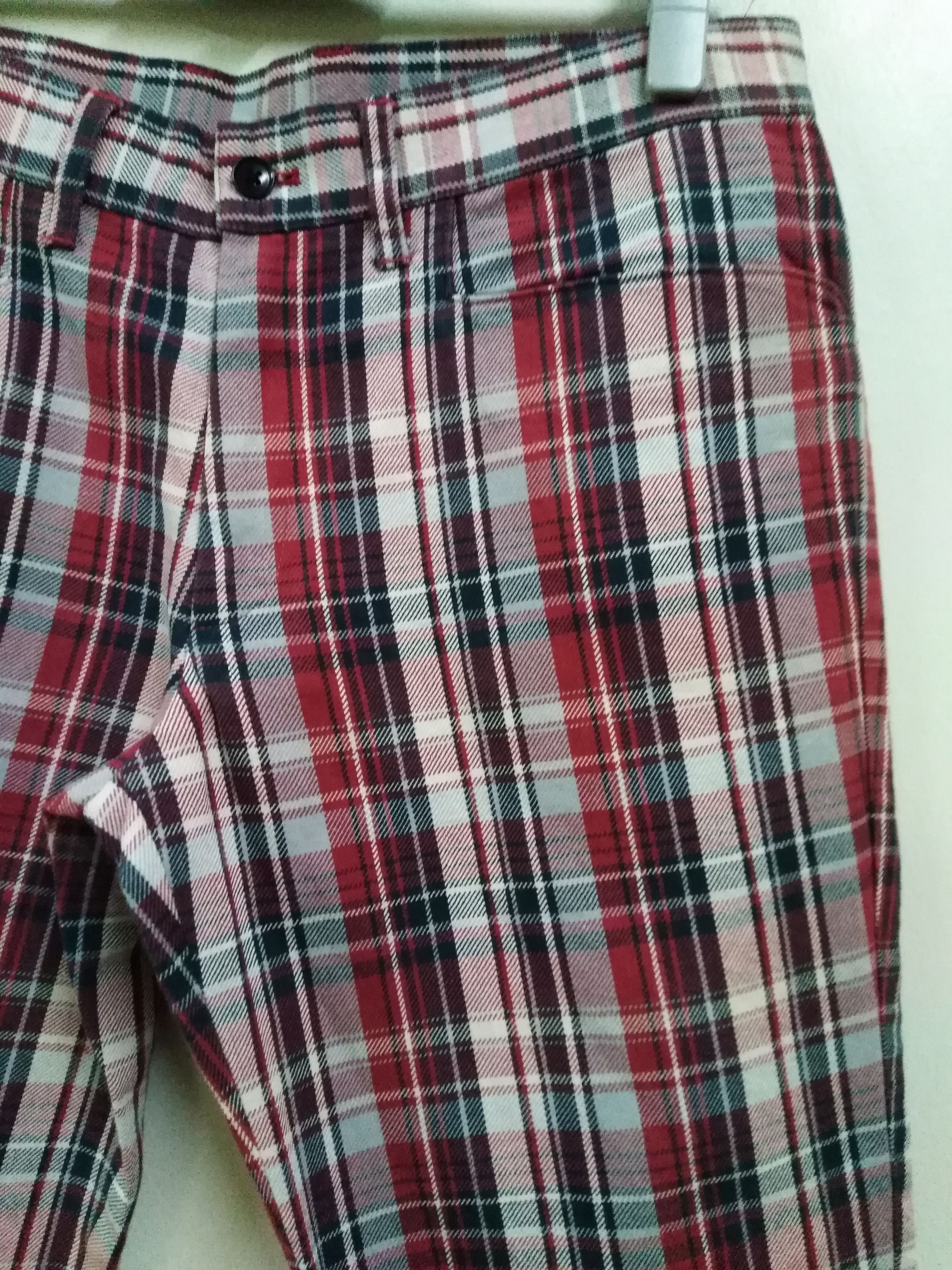 ABAHOUSE Japanese Abahouse Tartan Red Black Jeans Size US 32 / EU 48 - 3 Thumbnail