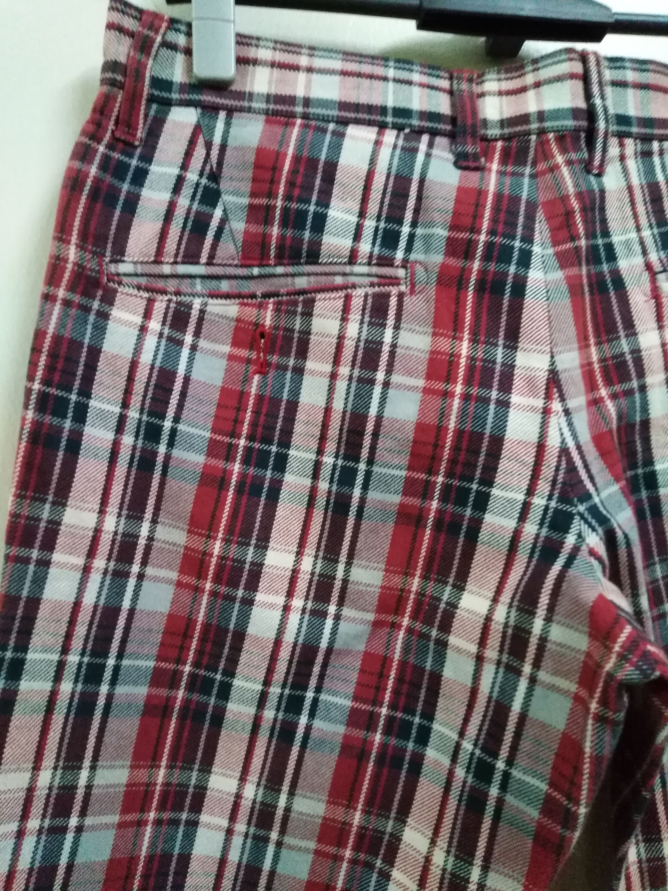 ABAHOUSE Japanese Abahouse Tartan Red Black Jeans Size US 32 / EU 48 - 11 Thumbnail